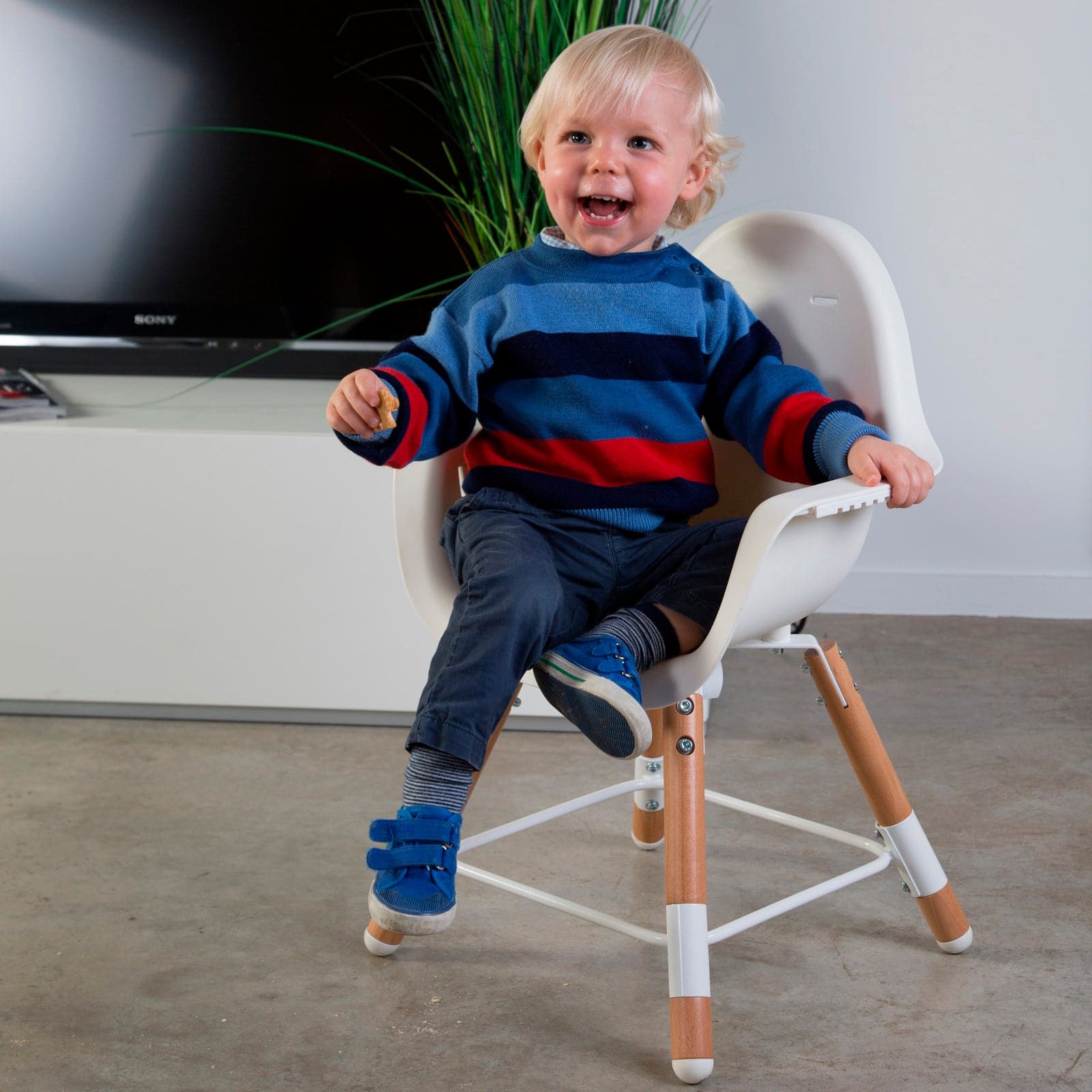 Childhome Evolu 2 High Chair - Natural / White - For Your Little One