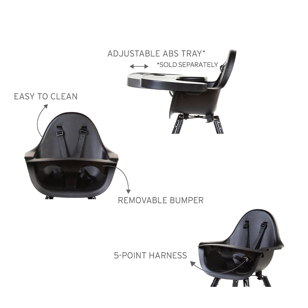 Childhome Evolu 2 High Chair - Black - For Your Little One
