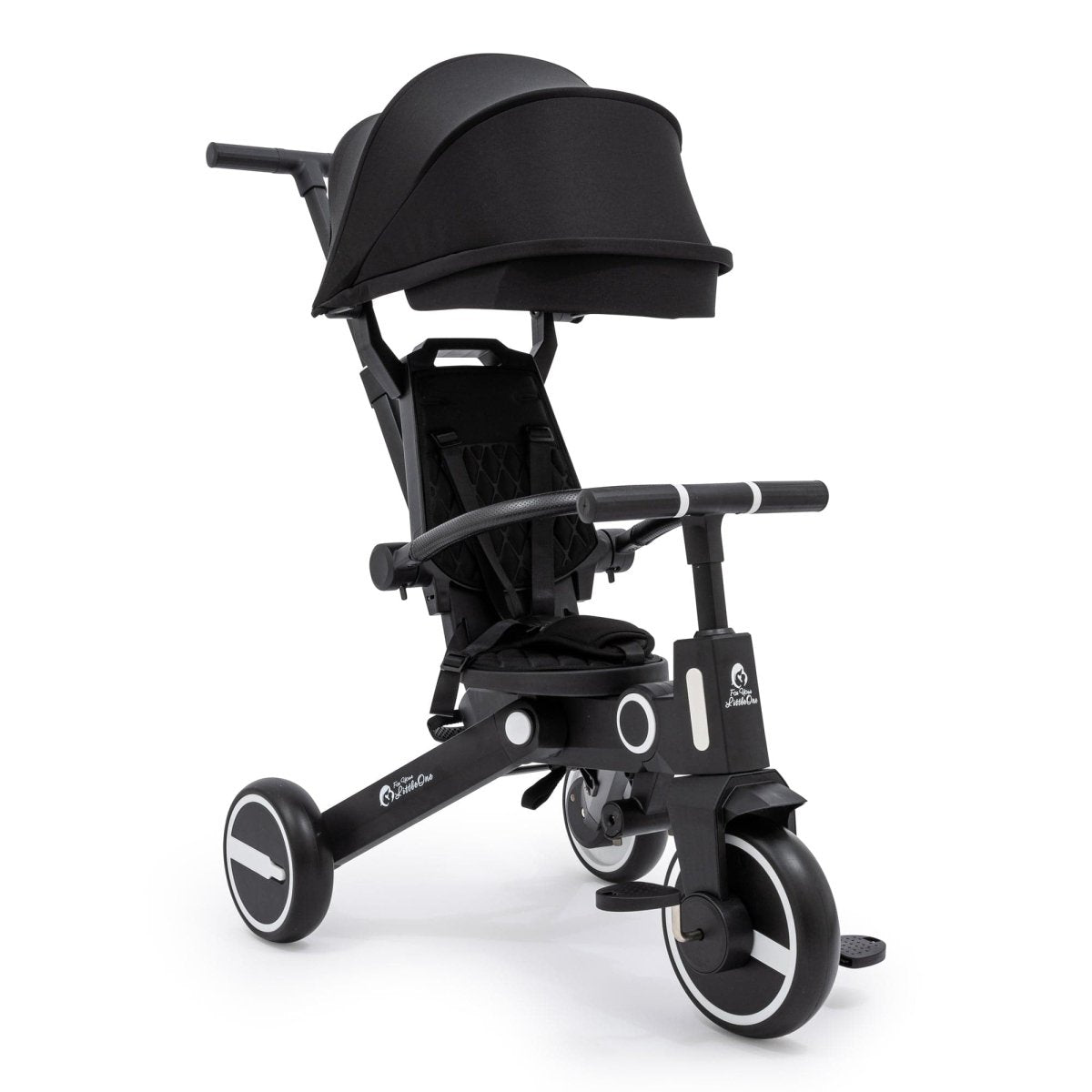 Foryourlittleone Xplor Foldable Trike - Jet Black - Damaged Box - For Your Little One