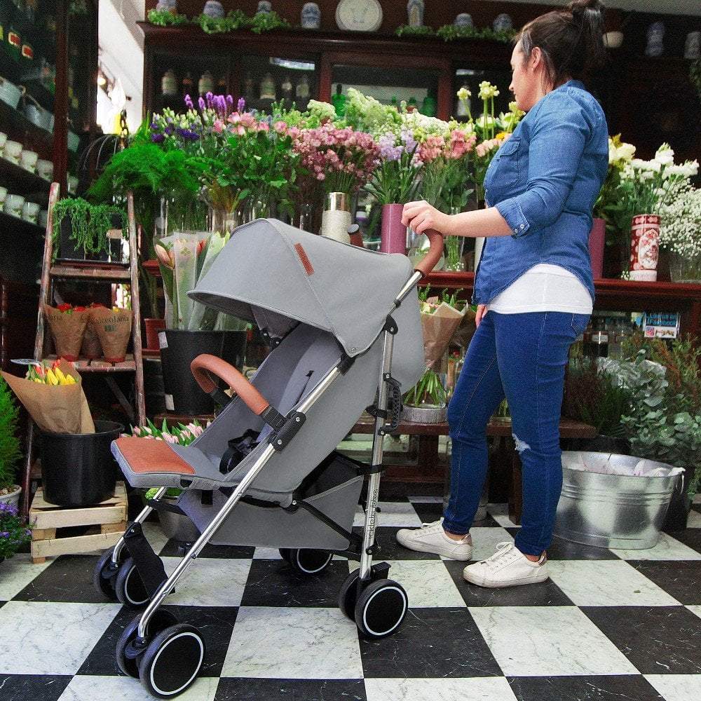 Ickle bubba Discovery Stroller (Denim Blue on Silver) - Clearance - For Your Little One