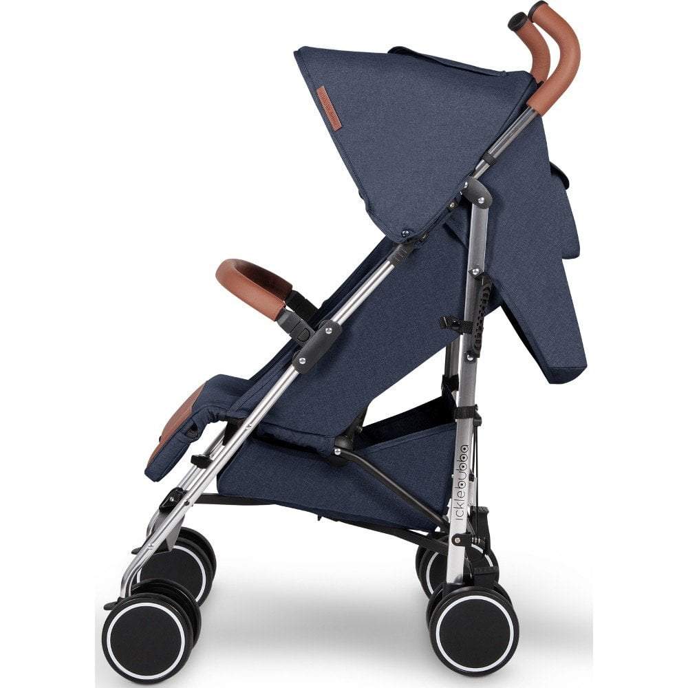 Ickle bubba Discovery Stroller (Denim Blue on Silver) - Clearance - For Your Little One