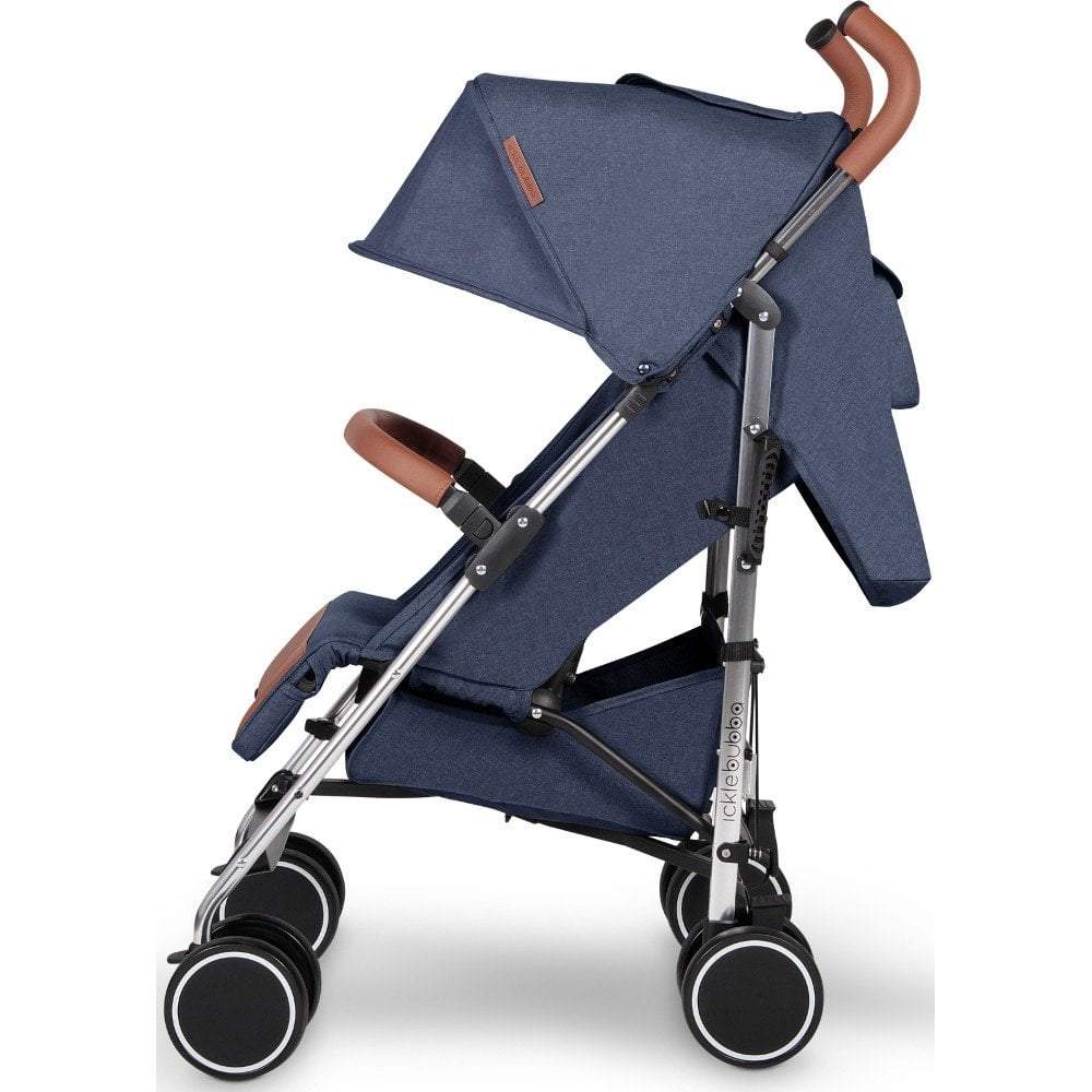Ickle bubba Discovery Stroller (Denim Blue on Silver) - Clearance - For Your Little One