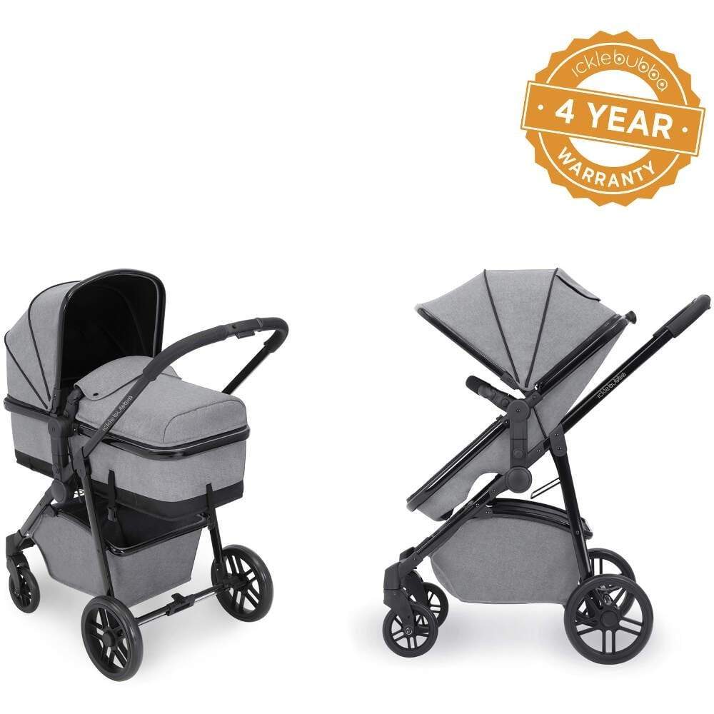 Ickle bubba Moon 2 - in - 1 Carrycot & Pushchair - Space Grey - Clearance - For Your Little One