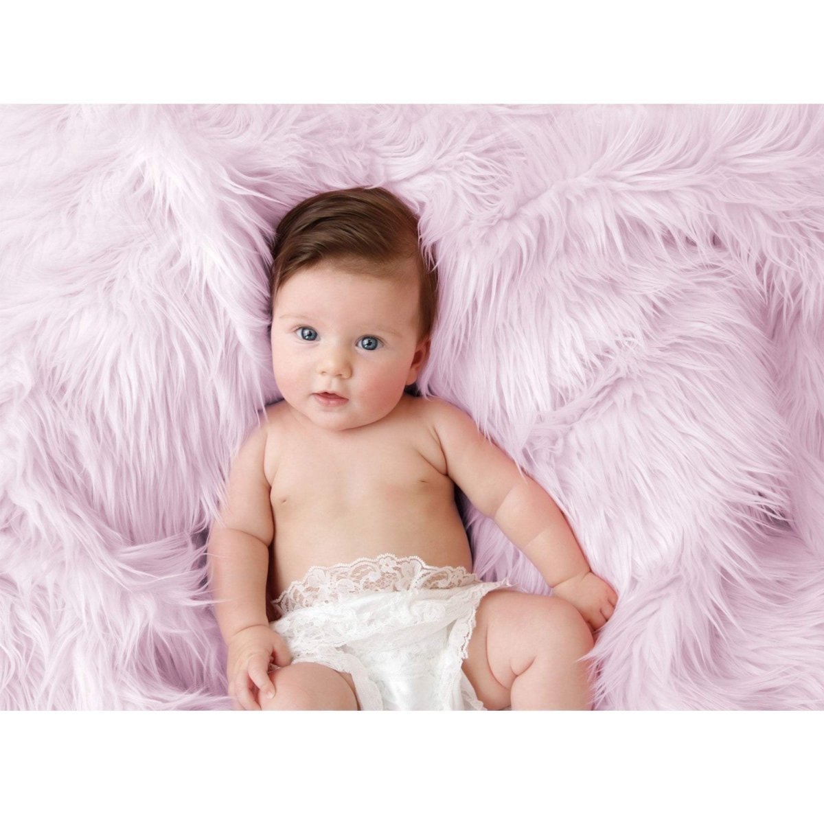 Luxury Faux Fur Baby Blanket - Pink - For Your Little One