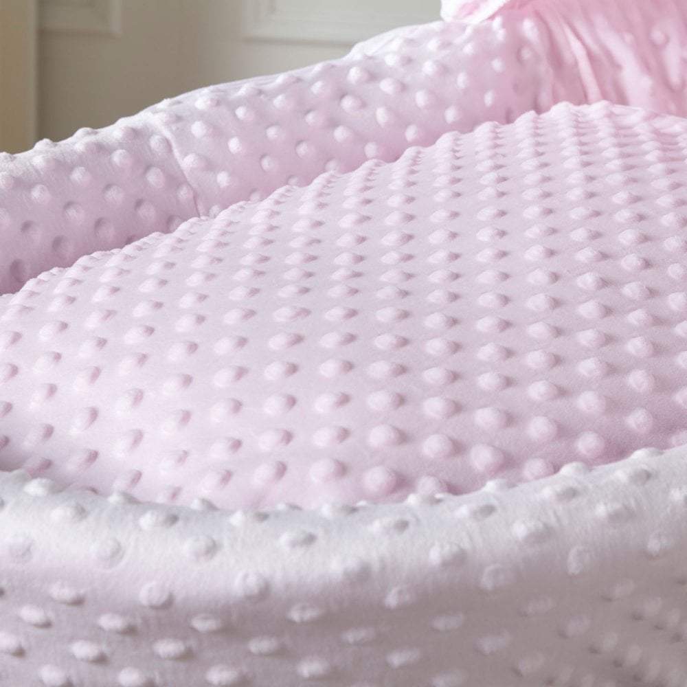 Pink Dimple Moses Basket Bedding Set - For Your Little One