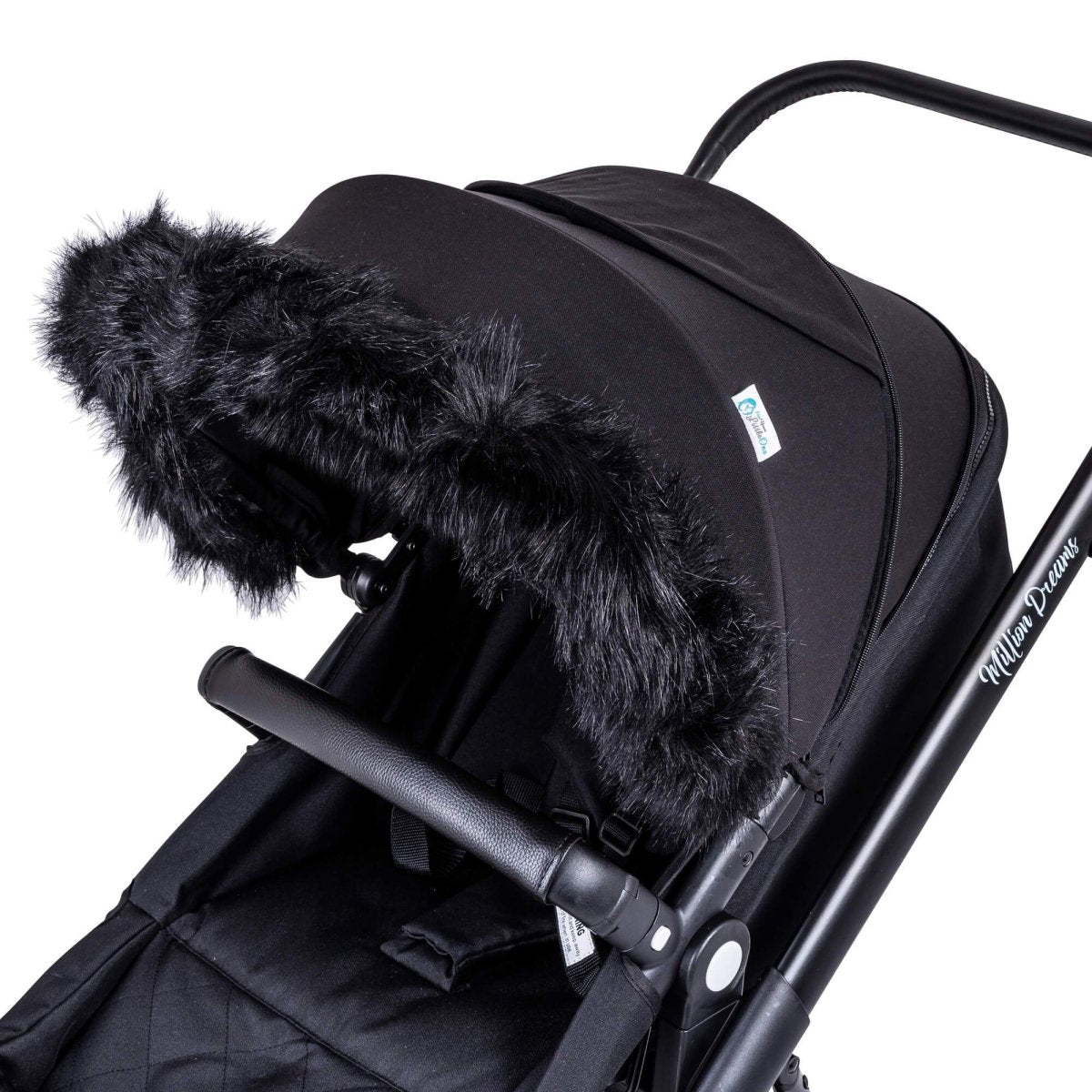 Pram Fur Hood Trim Attachment for Pushchair - For Your Little One