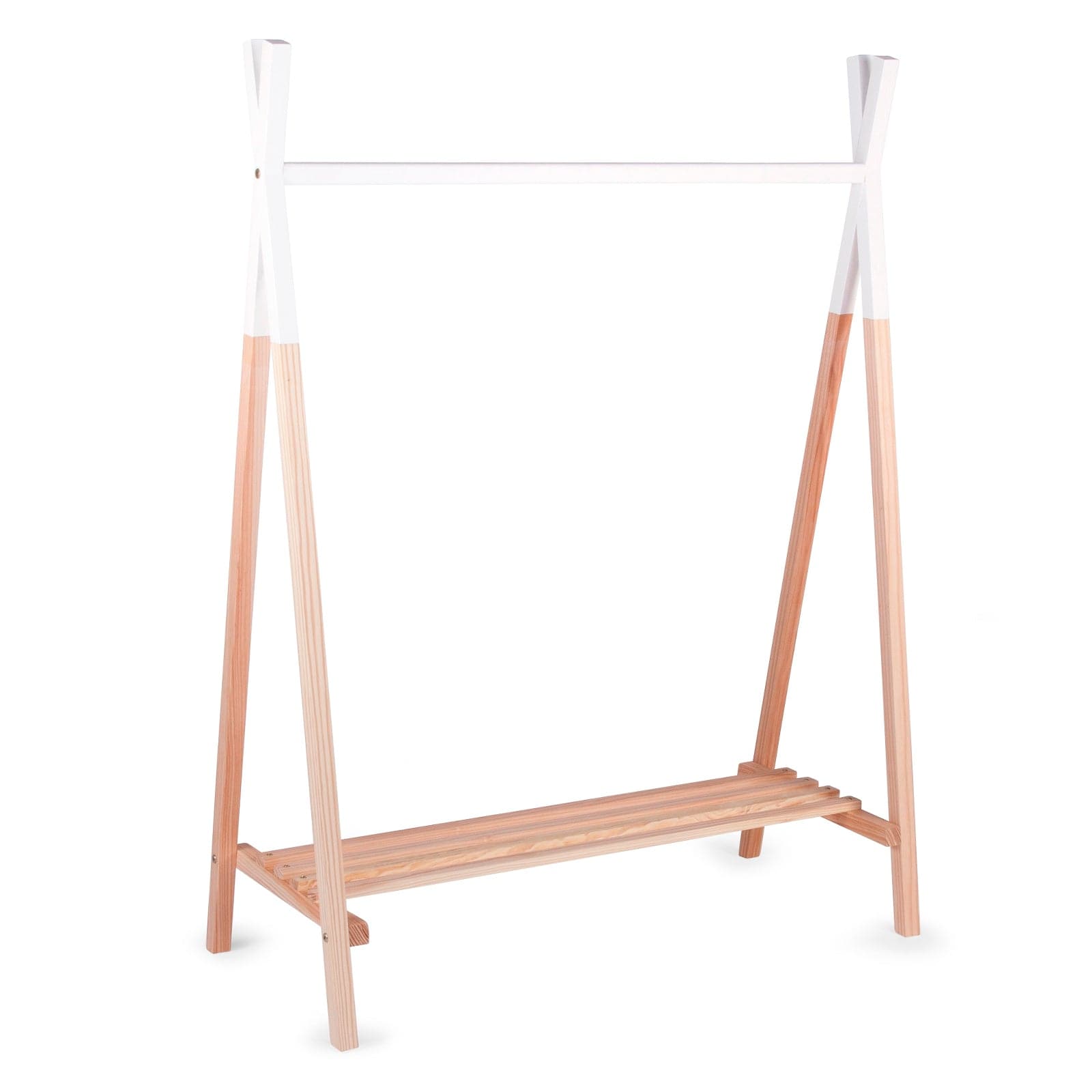 Childhome Tipi Open Clothes Stand - Natural/White - For Your Little One