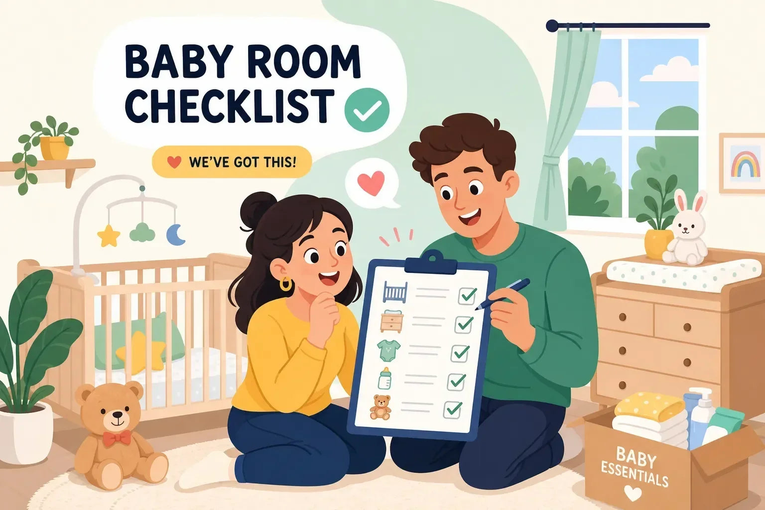 Baby room checklist: the UK guide every parent needs