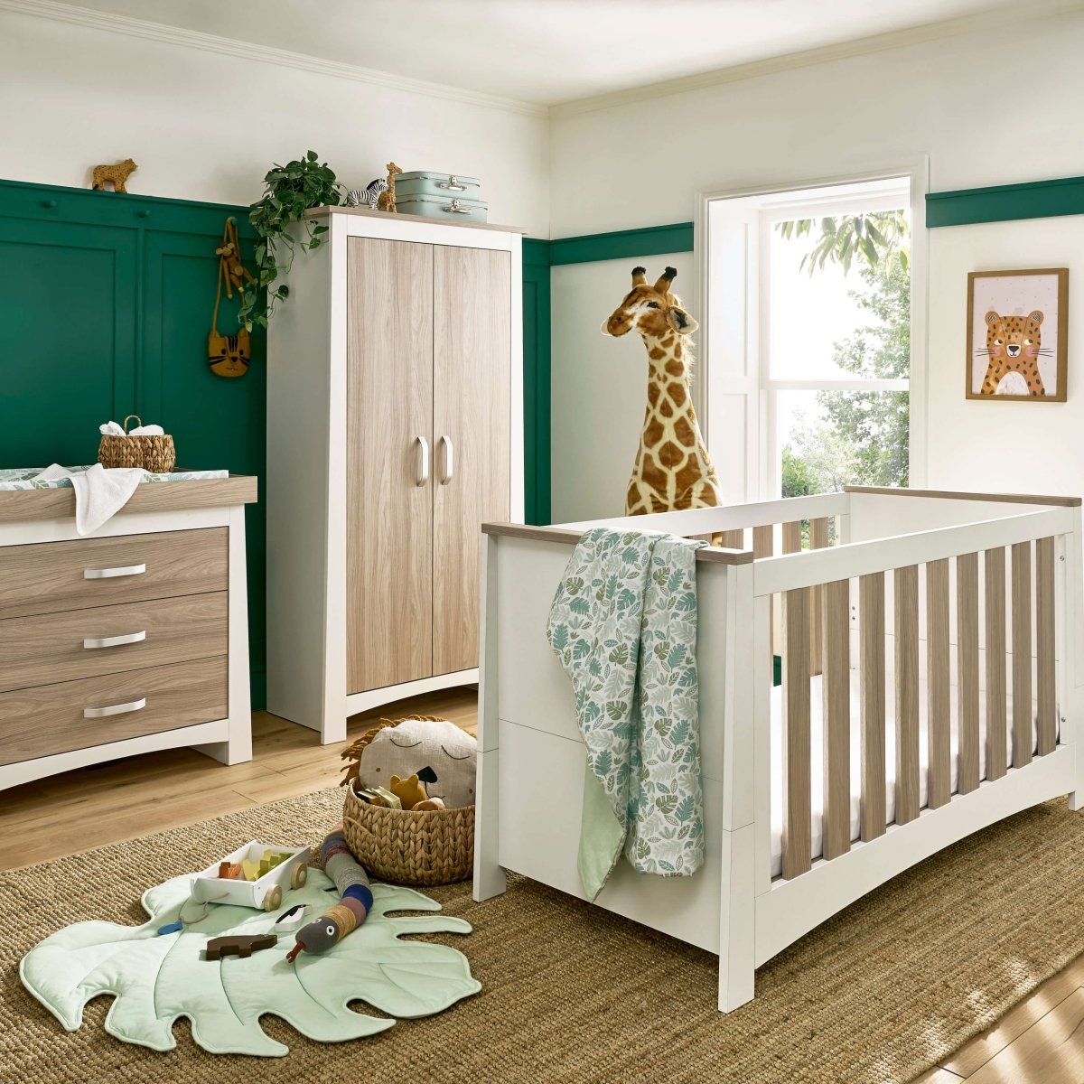 Create a Dream Nursery with the CuddleCo Ada 3-Piece Furniture Set in White & Ash - For Your Little One