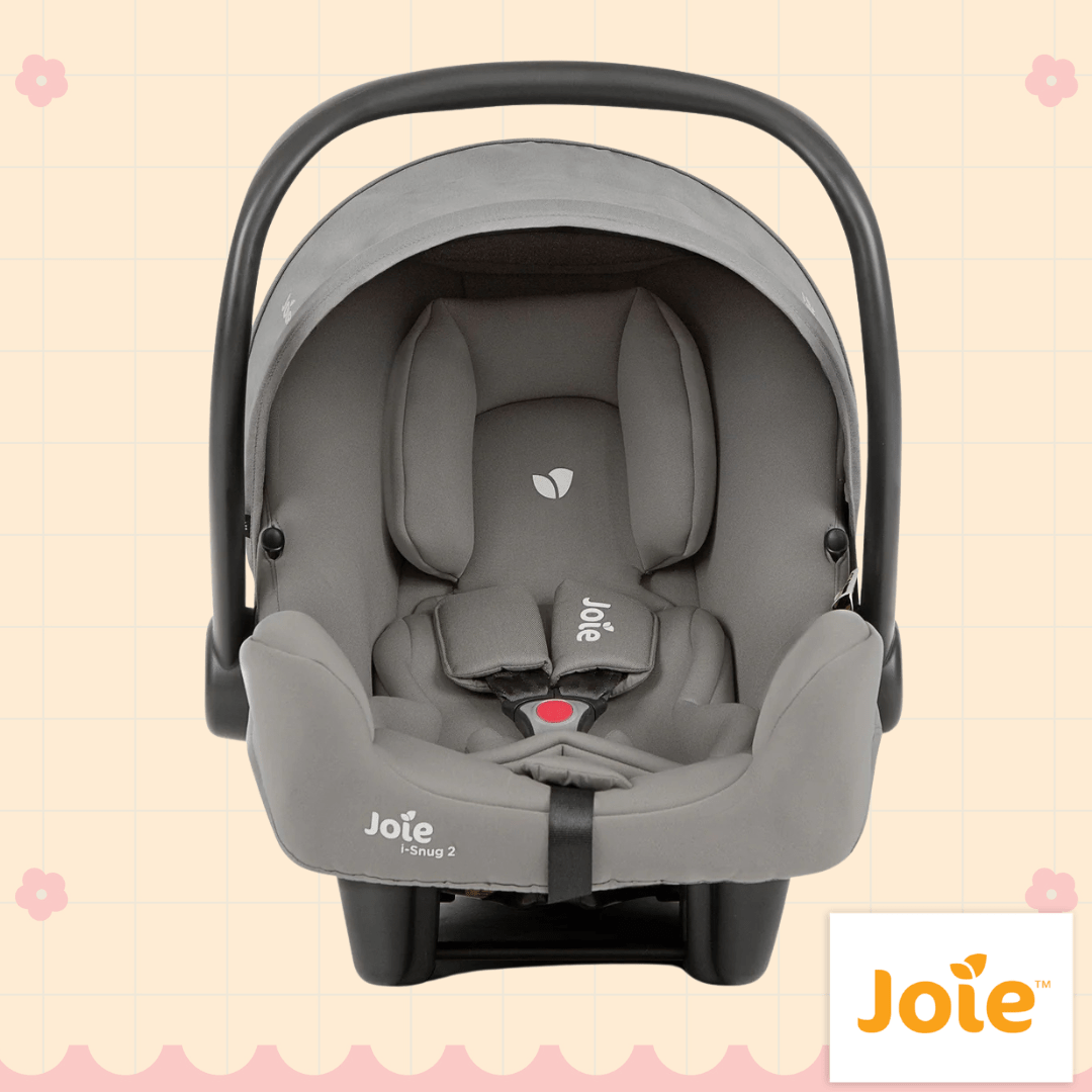 Joie i-Snug 2 Car Seat in Pebble – Lightweight Protection for Every Journey - For Your Little One