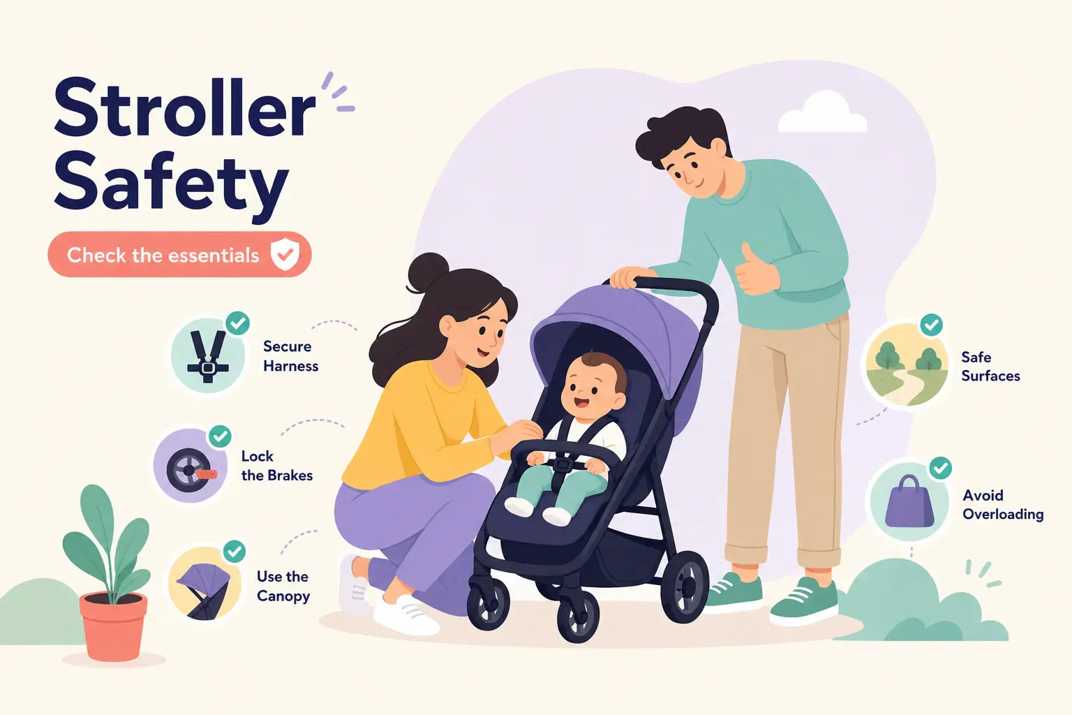 Stroller safety tips: the complete parent's checklist