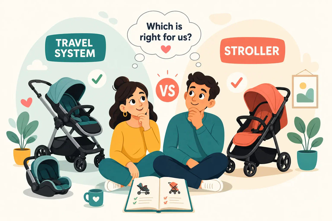 Travel system vs stroller: what new parents need to know