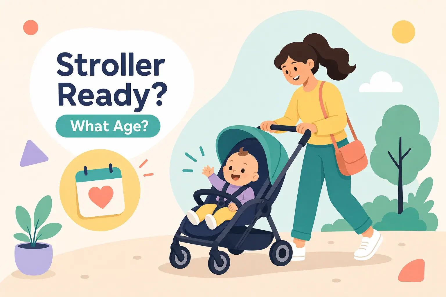 What age can babies go in a stroller without a car seat?