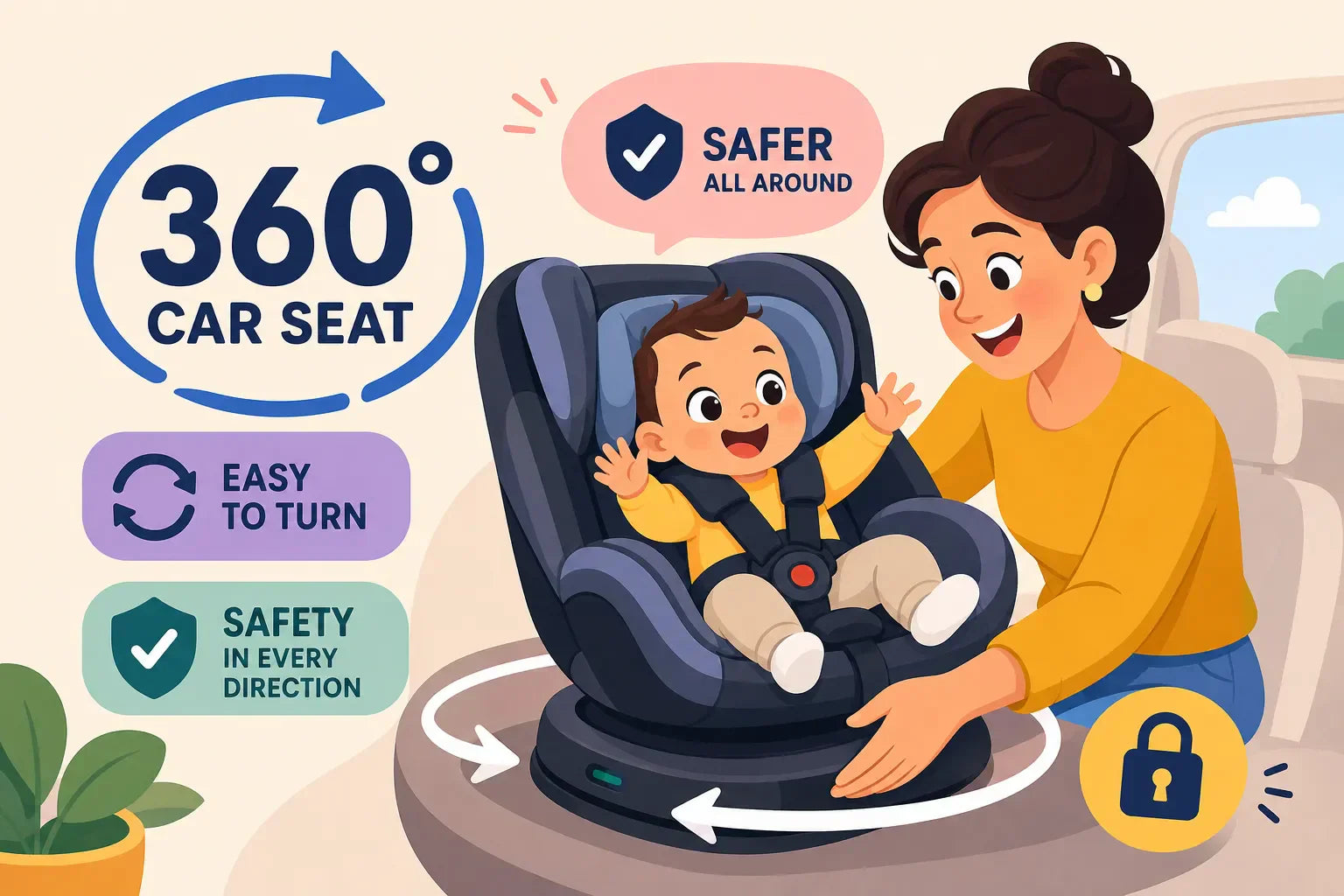 What Is a 360° Car Seat and Is It Actually Safer?