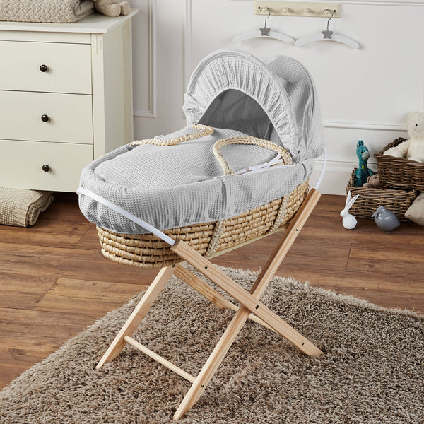 Clair de Lune Waffle Palm Moses Basket, Opinioni e Prezzi