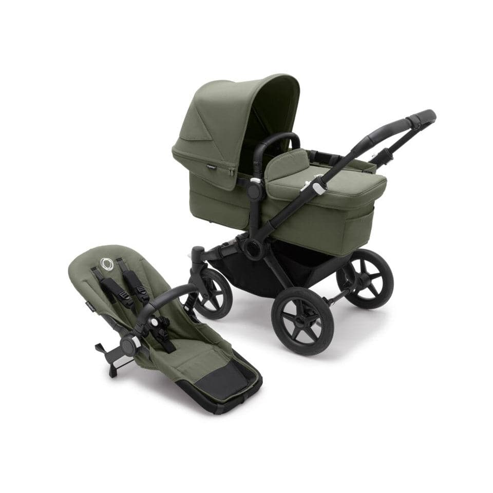 Bugaboo Donkey 5 Mono Complete Pushchair - Black/Forest Green - For Your Little One