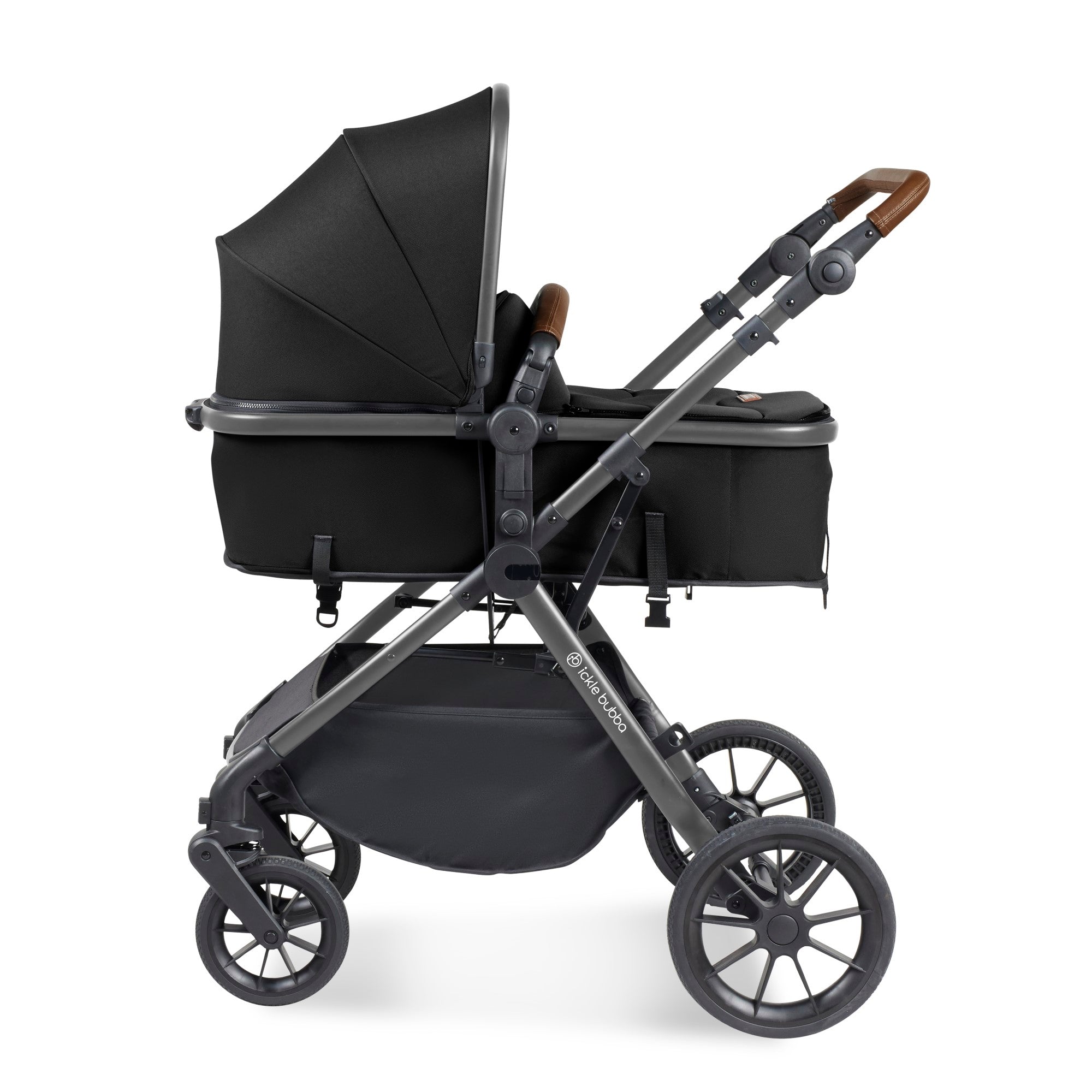 Ickle Bubba Cosmo 2 In 1 Pushchair - Black   