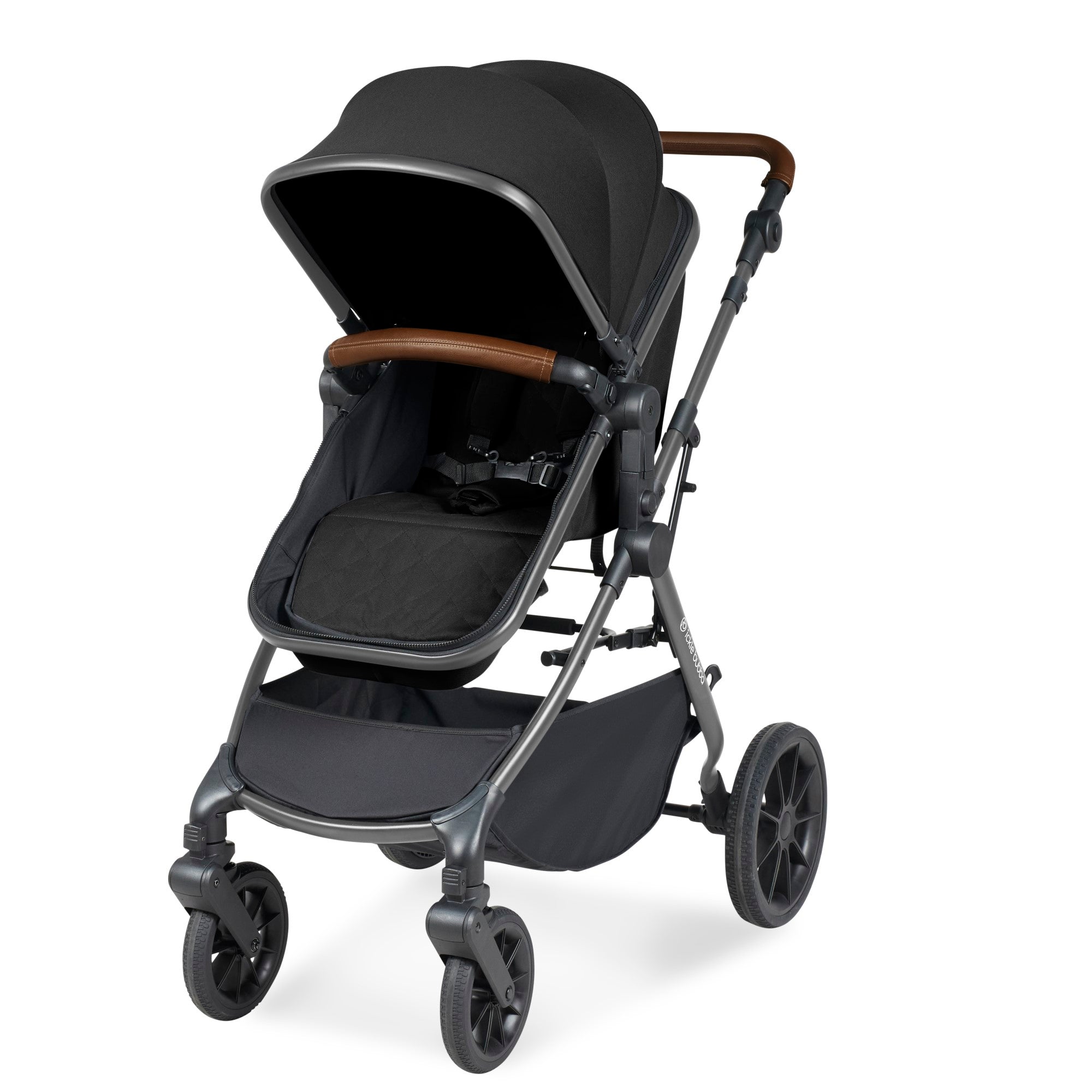 Ickle Bubba Cosmo 2 In 1 Pushchair - Black   