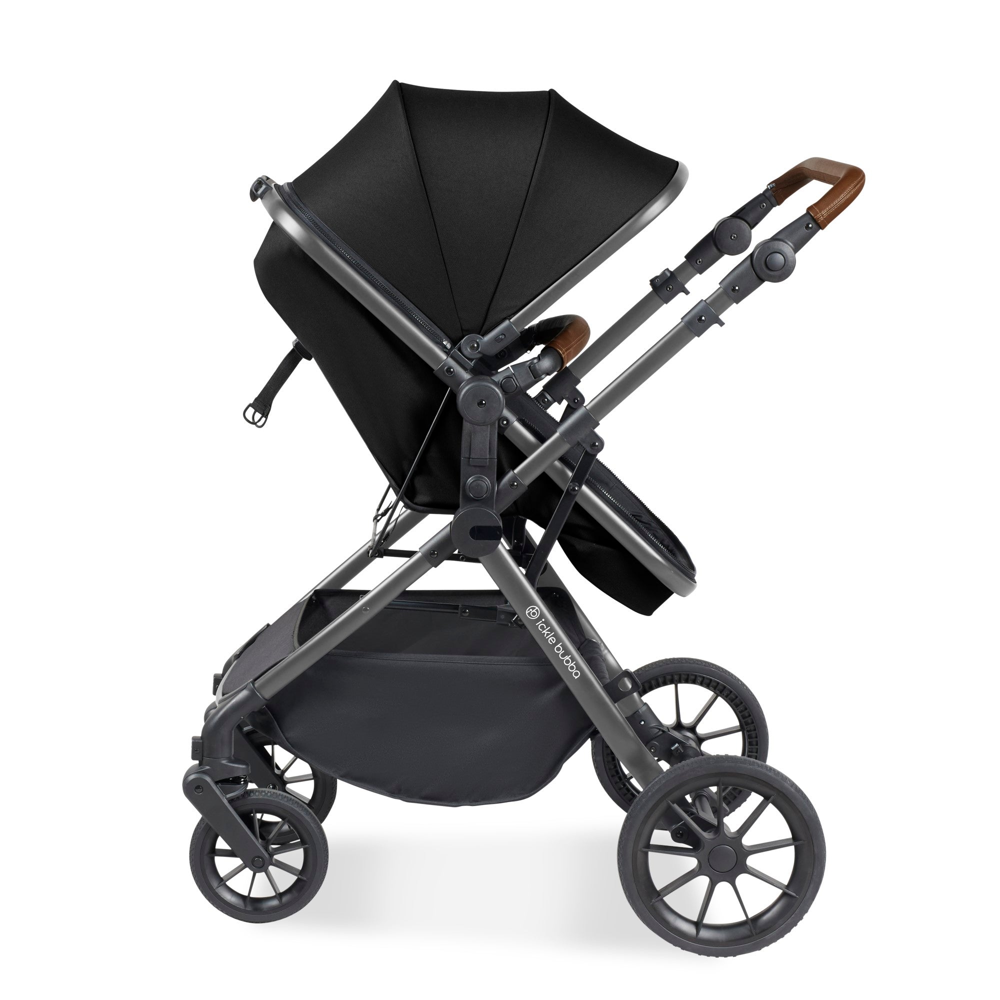 Ickle Bubba Cosmo 2 In 1 Pushchair - Black   