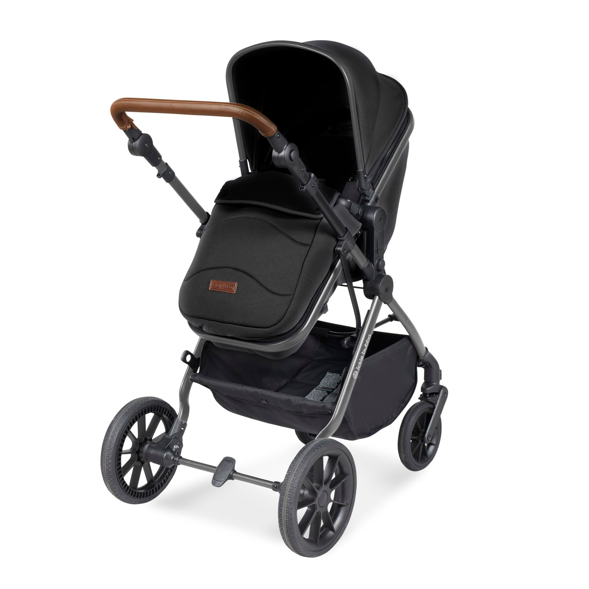 Ickle Bubba Cosmo 2 In 1 Pushchair - Black   