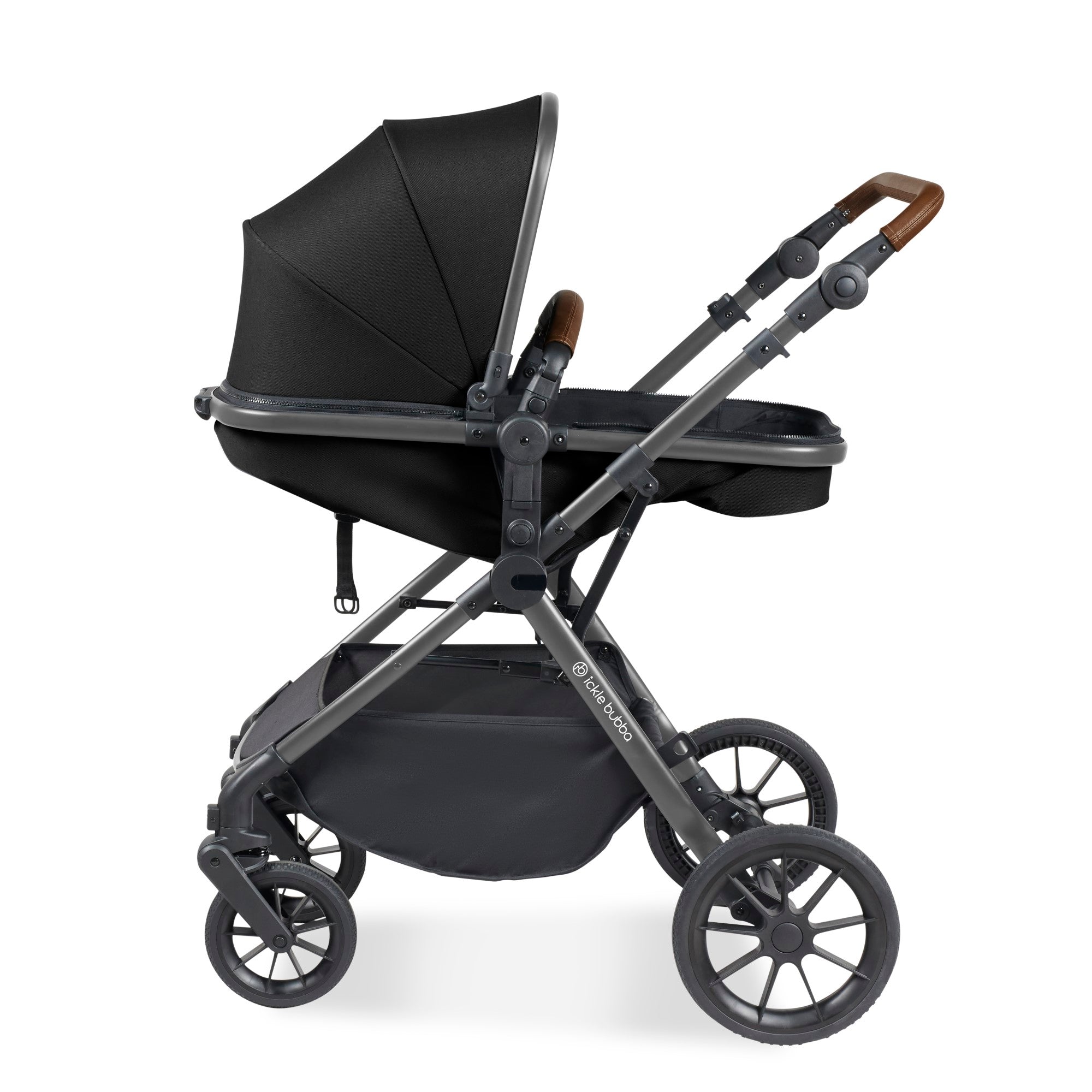 Ickle Bubba Cosmo 2 In 1 Pushchair - Black   