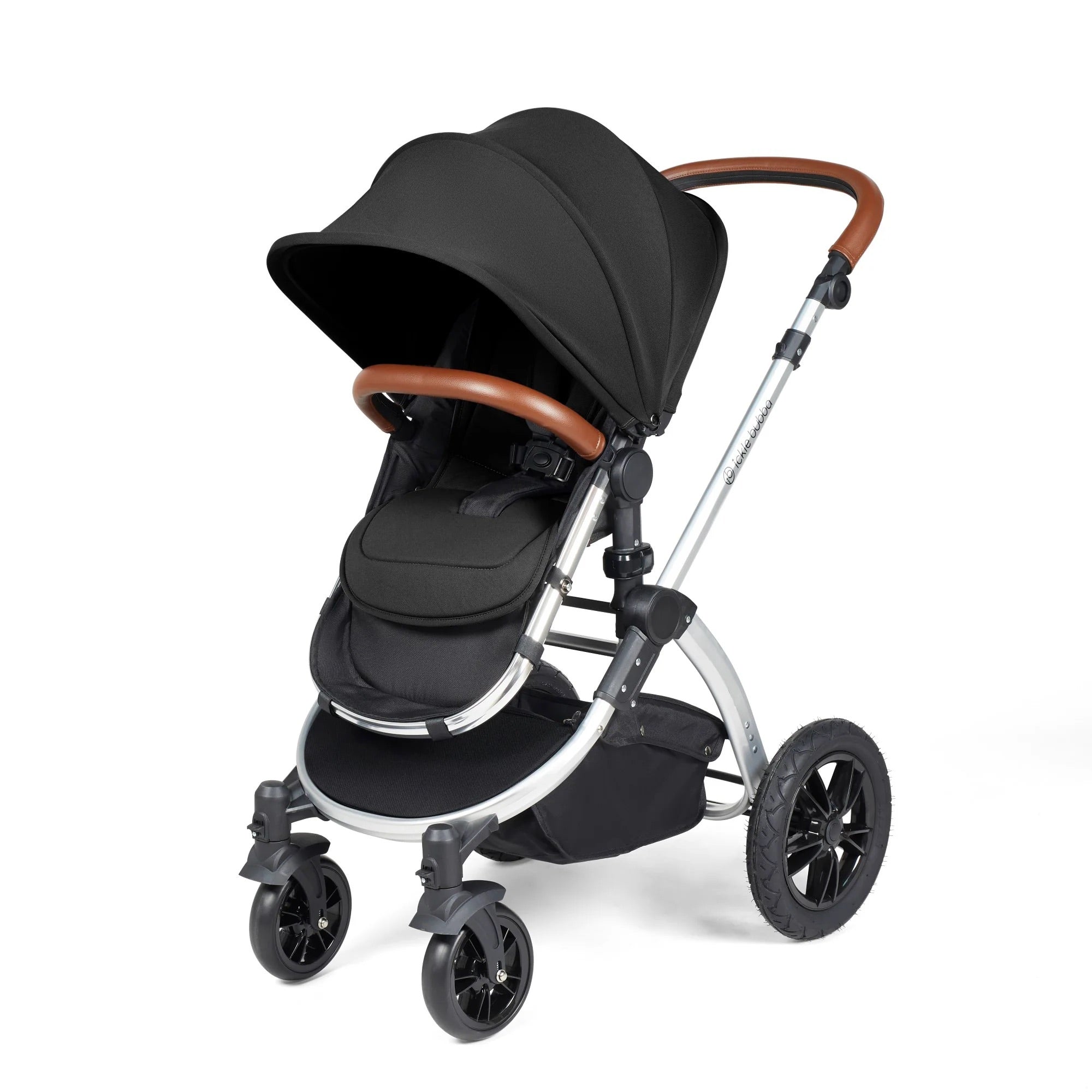Ickle Bubba Stomp Luxe 2 in 1 Pushchair - Silver / Midnight / Tan -  | For Your Little One