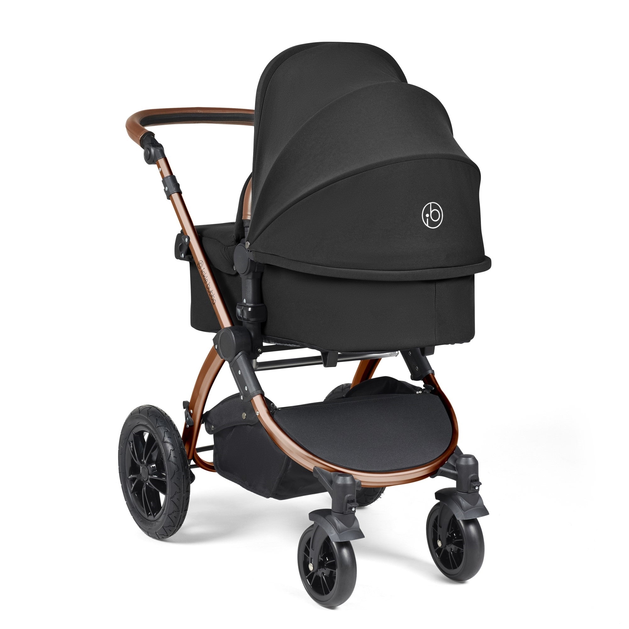 Ickle Bubba Stomp Luxe All-in-One Travel System With Isofix Base - Bronze / Midnight / Tan   