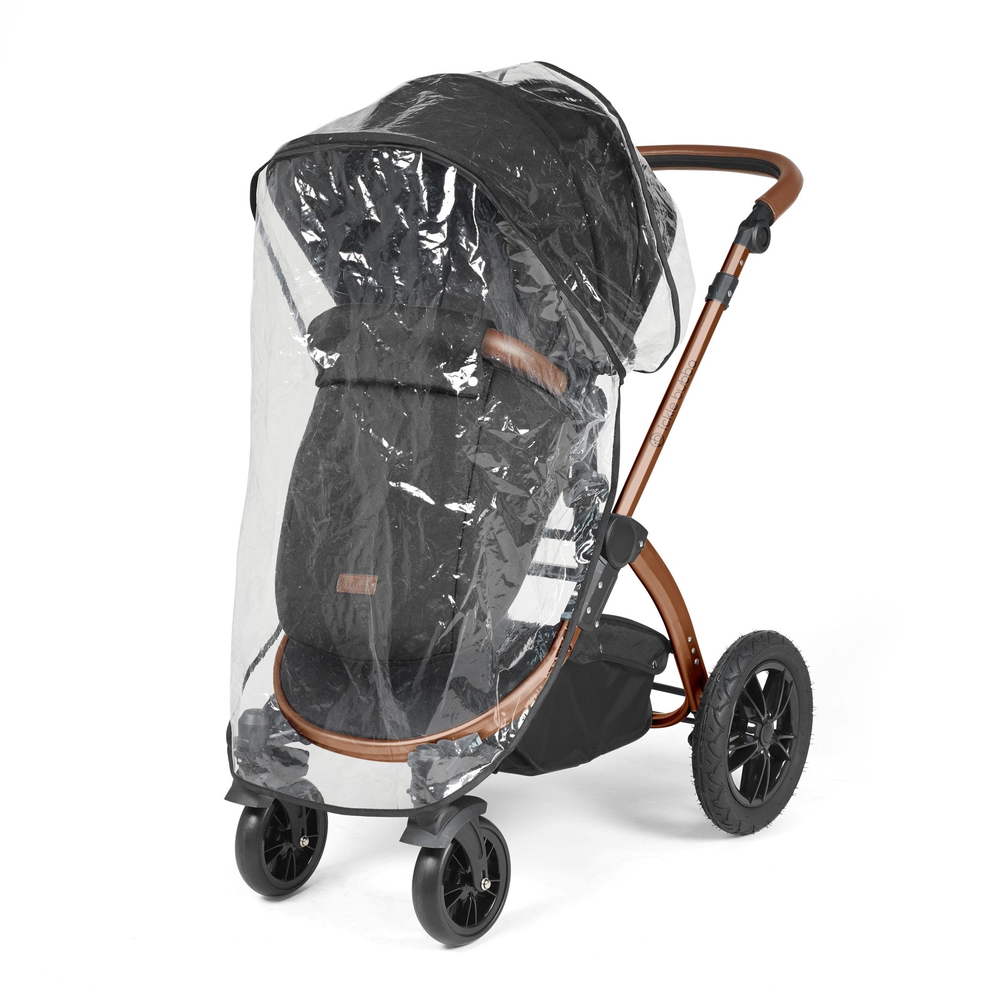 Ickle Bubba Stomp Luxe All-in-One Travel System With Isofix Base - Bronze / Midnight / Tan   