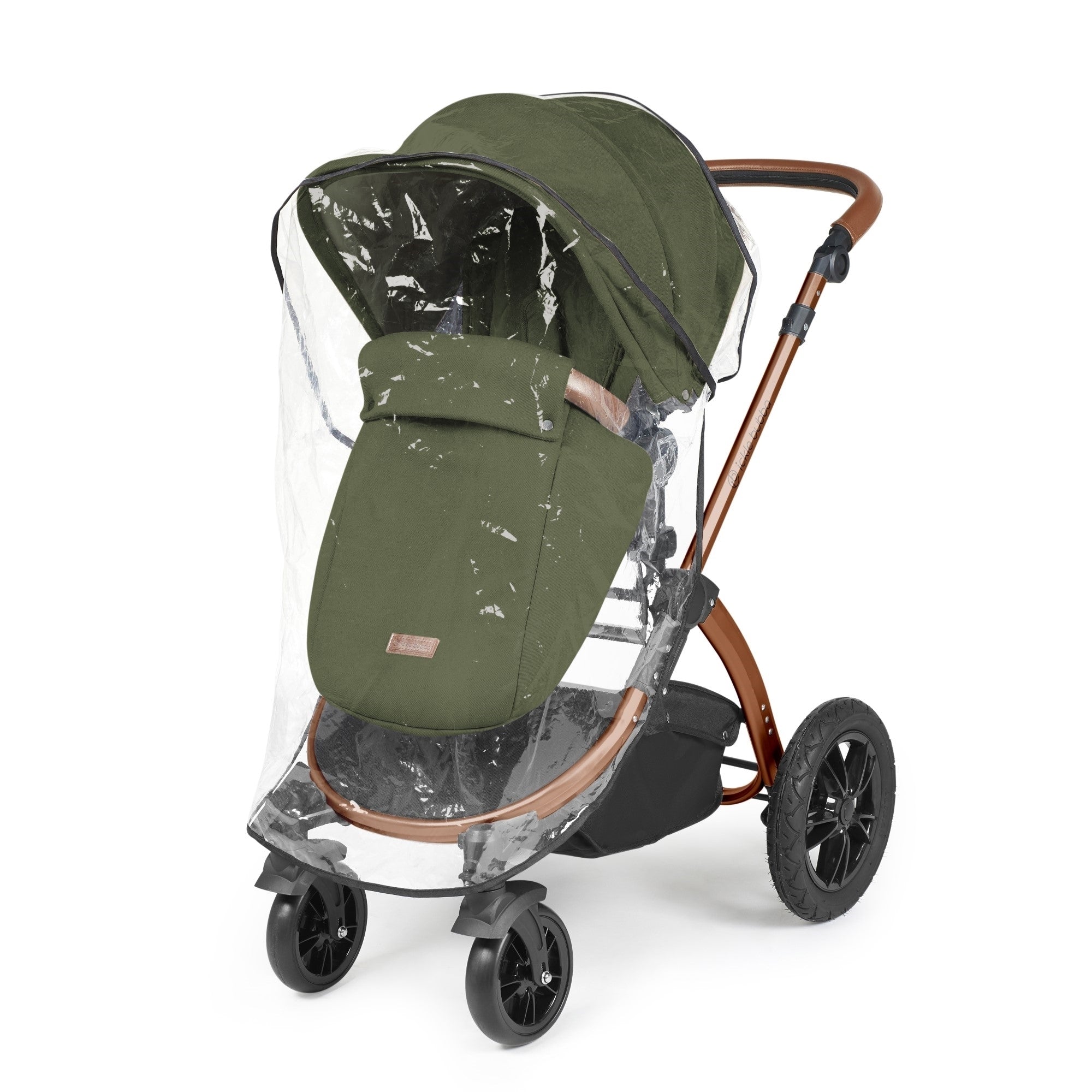 Ickle Bubba Stomp Luxe All-in-One Travel System With Isofix Base - Bronze / Woodland / Tan   