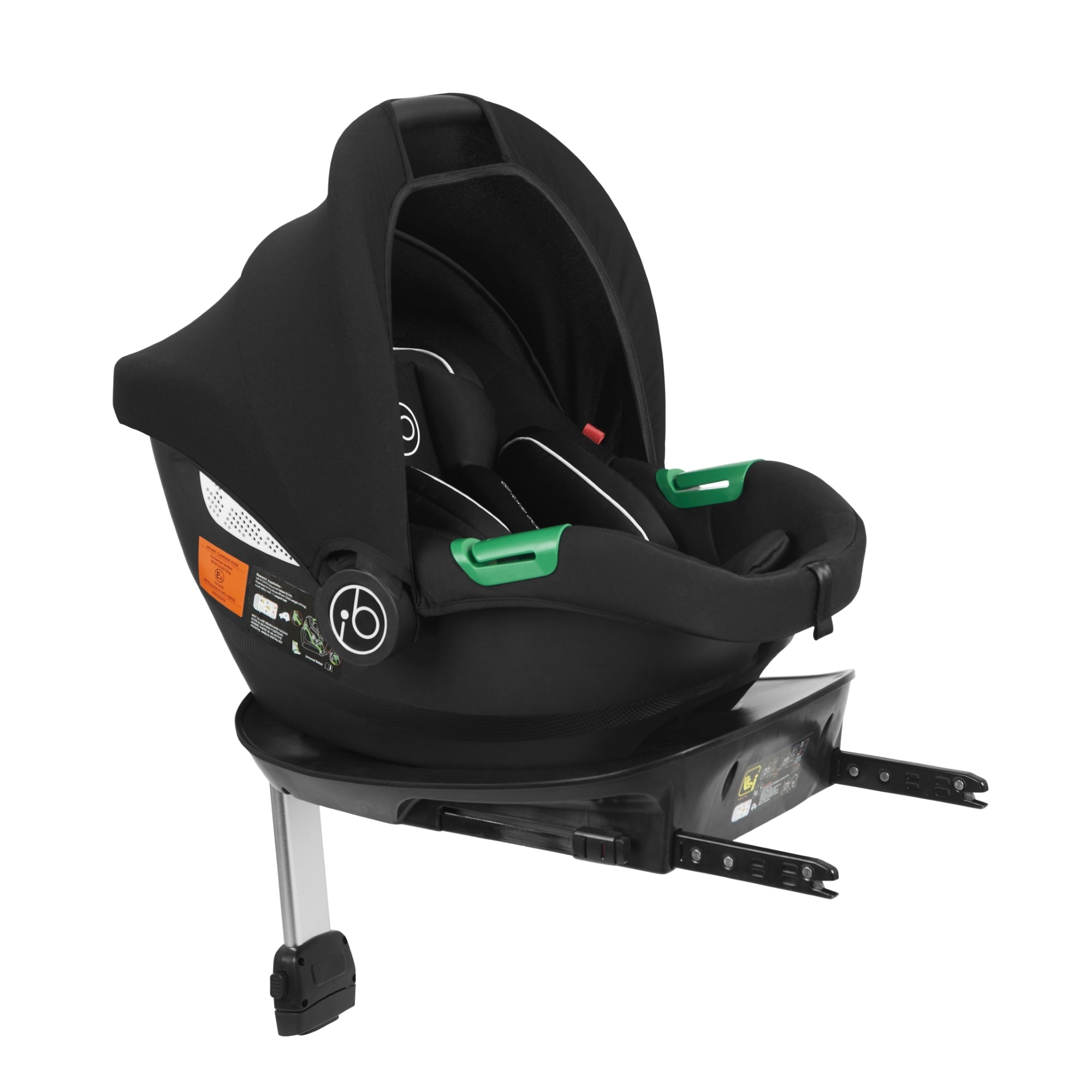 Ickle Bubba Stomp Luxe All-in-One Travel System With Isofix Base - Black / Woodland / Black   