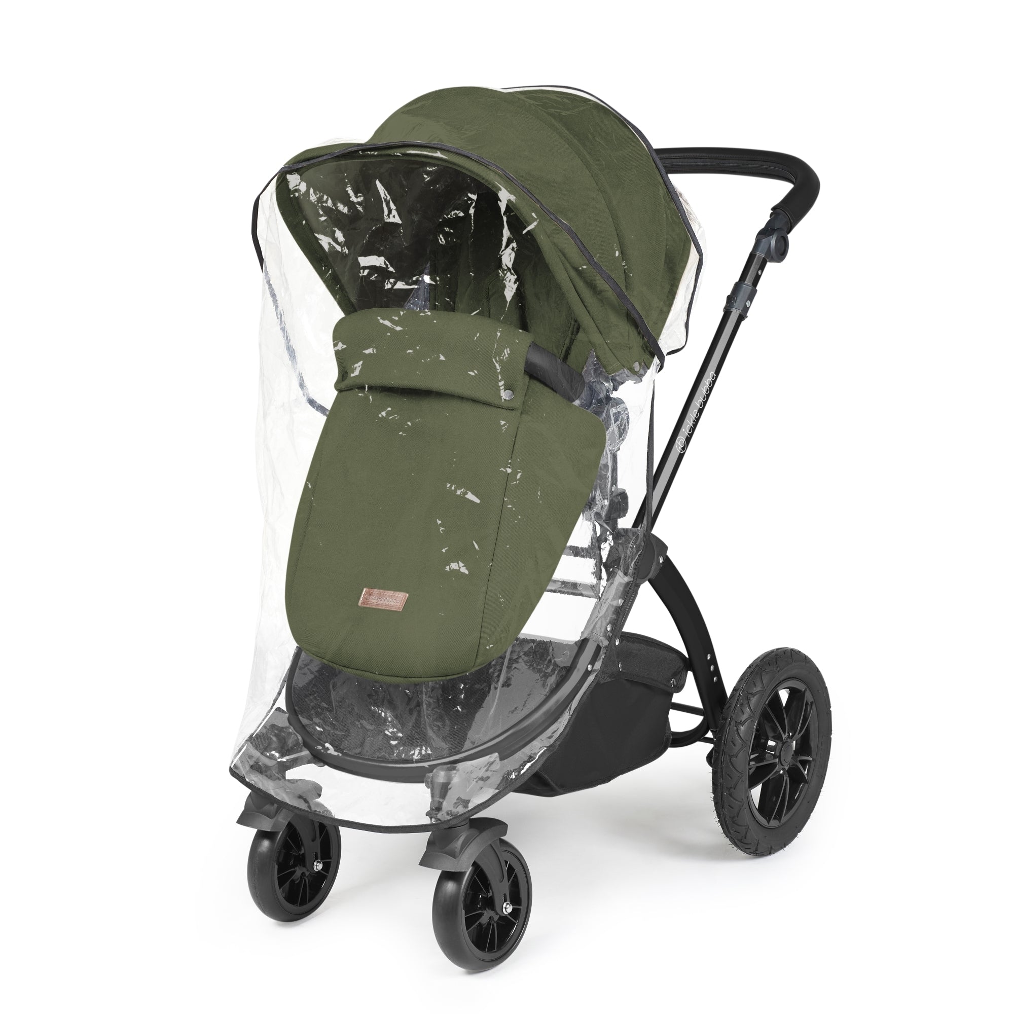 Ickle Bubba Stomp Luxe All-in-One Travel System With Isofix Base - Black / Woodland / Black   