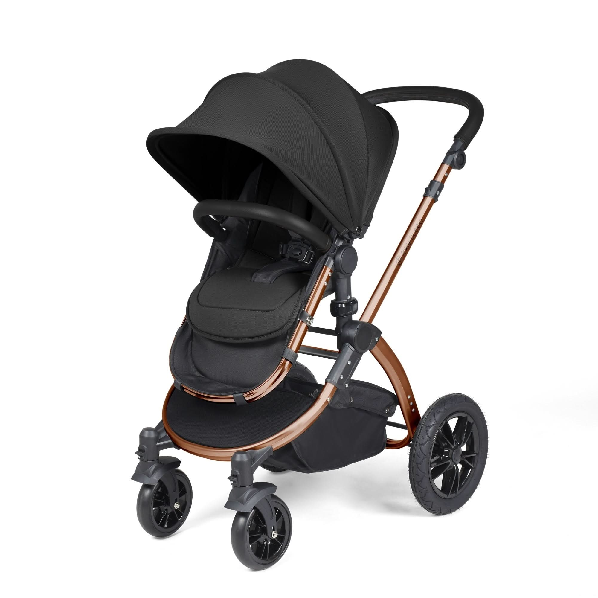 Ickle Bubba Stomp Luxe All-in-One Travel System With Isofix Base - Bronze / Midnight / Black   