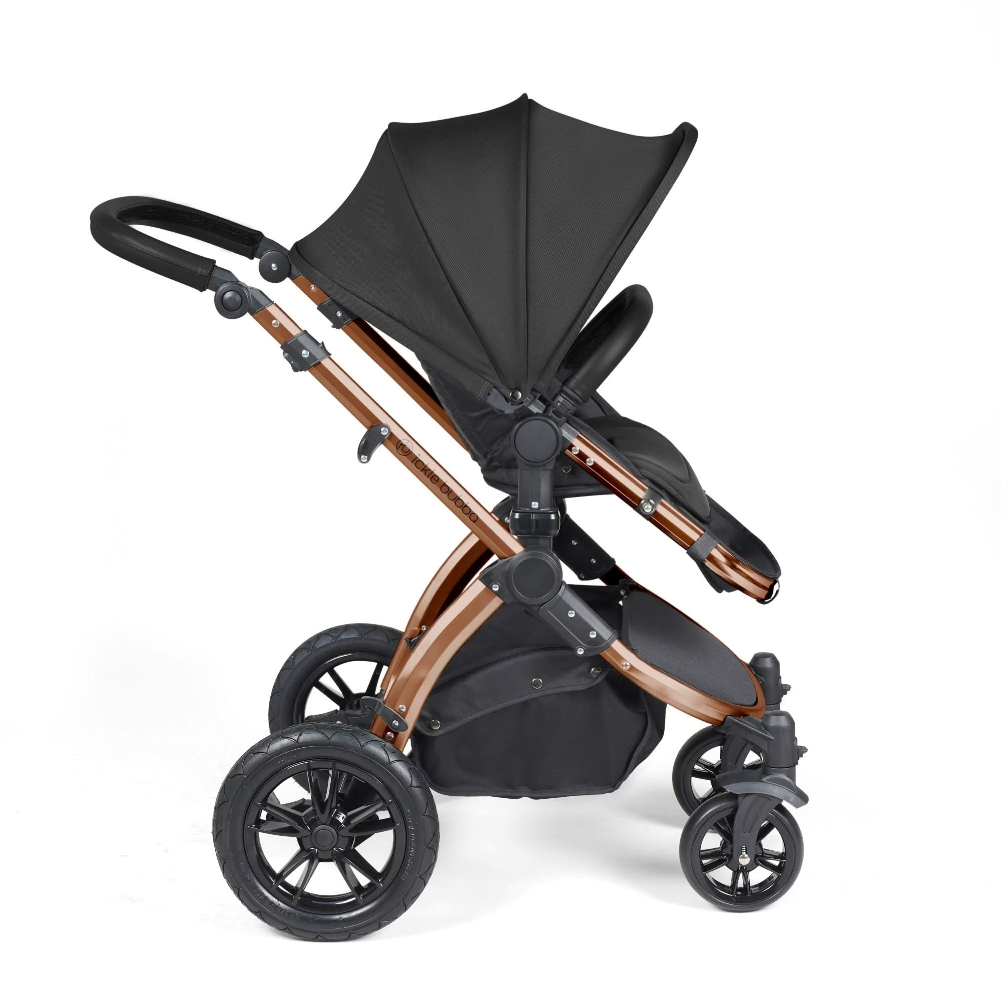 Ickle Bubba Stomp Luxe All-in-One Travel System With Isofix Base - Bronze / Midnight / Black   