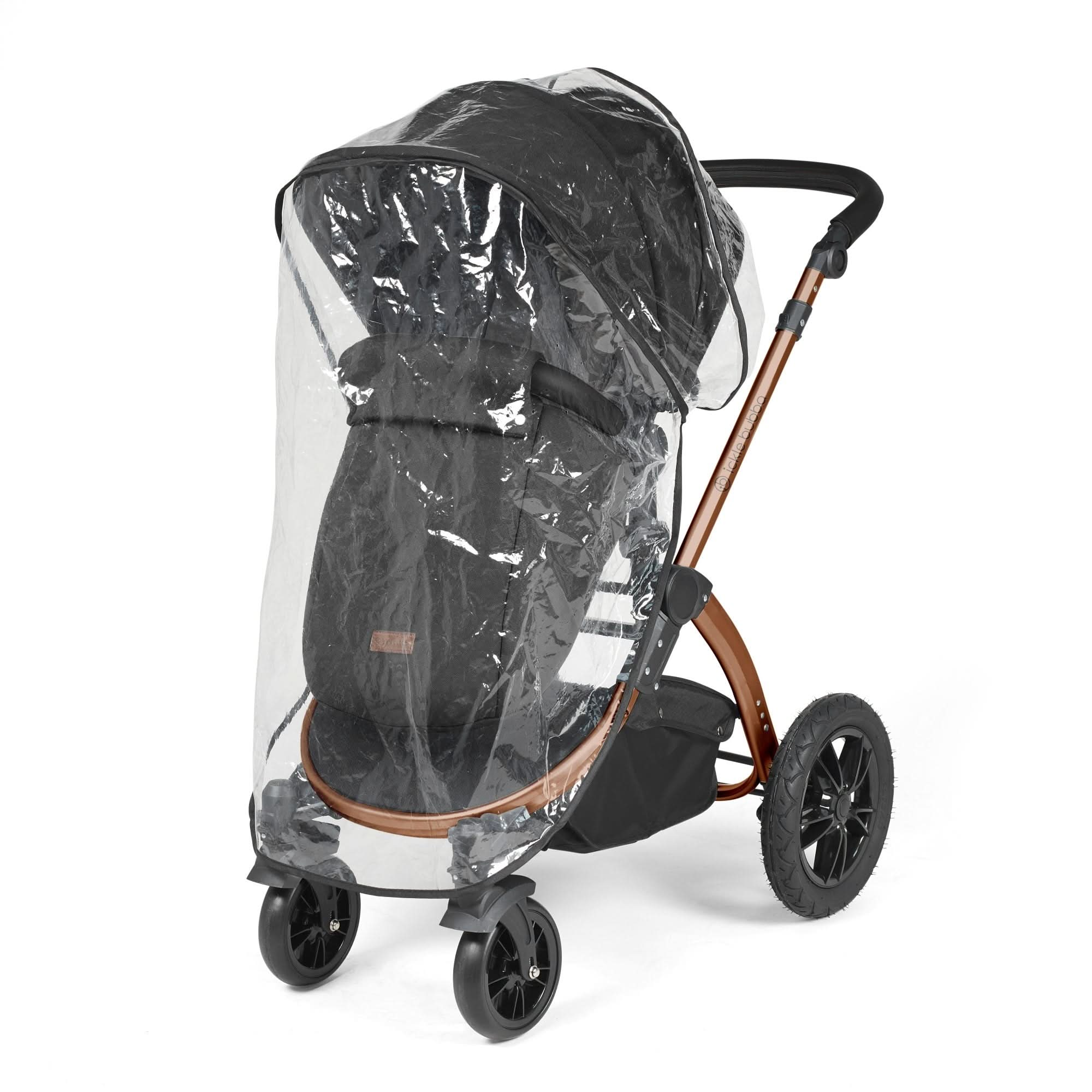 Ickle Bubba Stomp Luxe All-in-One Travel System With Isofix Base - Bronze / Midnight / Black   