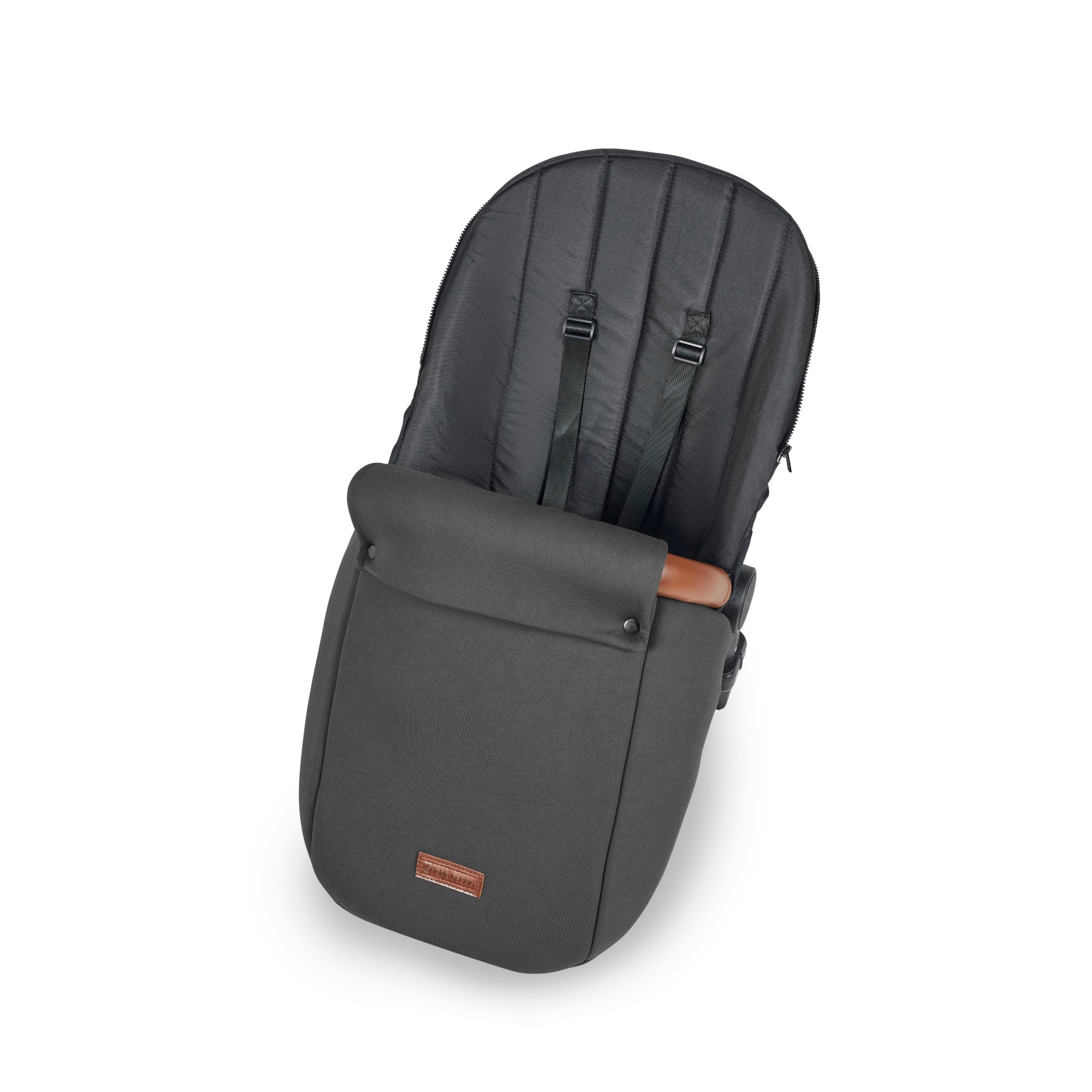 Ickle Bubba Stomp Luxe All-in-One Travel System With Isofix Base - Black / Charcoal Grey / Tan   