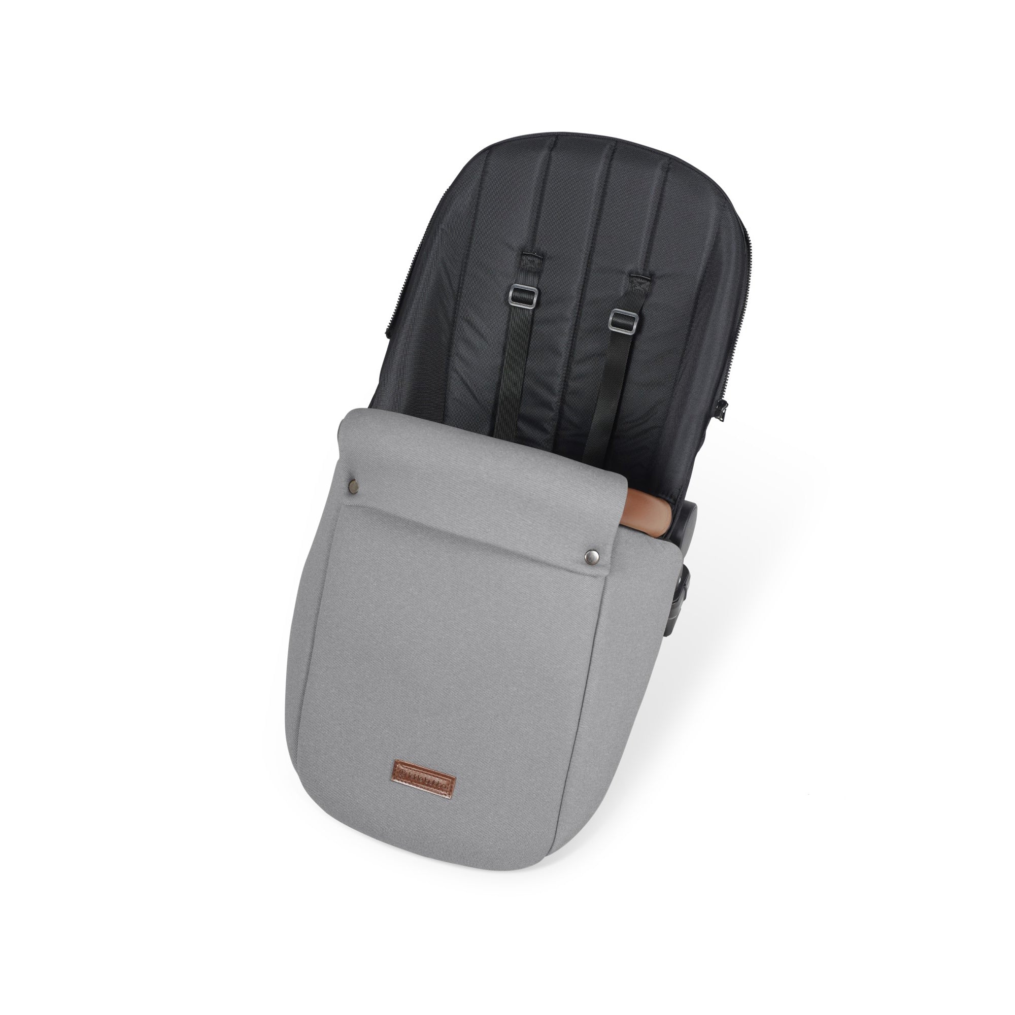 Ickle Bubba Stomp Luxe All-in-One Travel System With Isofix Base - Black / Pearl Grey / Tan   