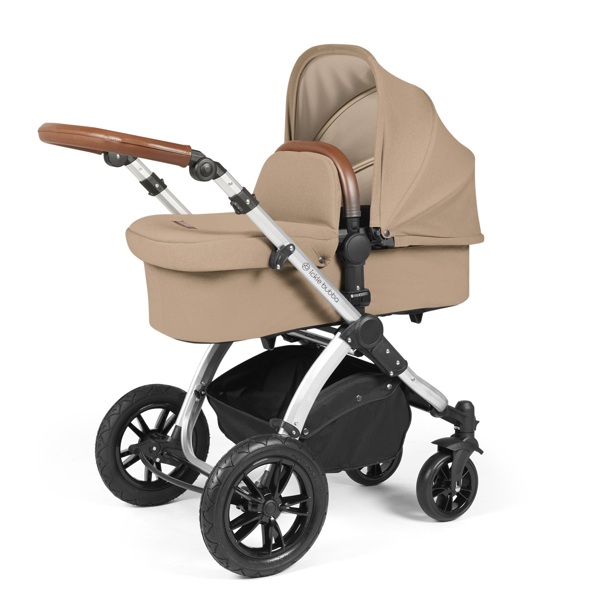 Ickle Bubba Stomp Luxe All in One Travel System With Isofix Base Sil