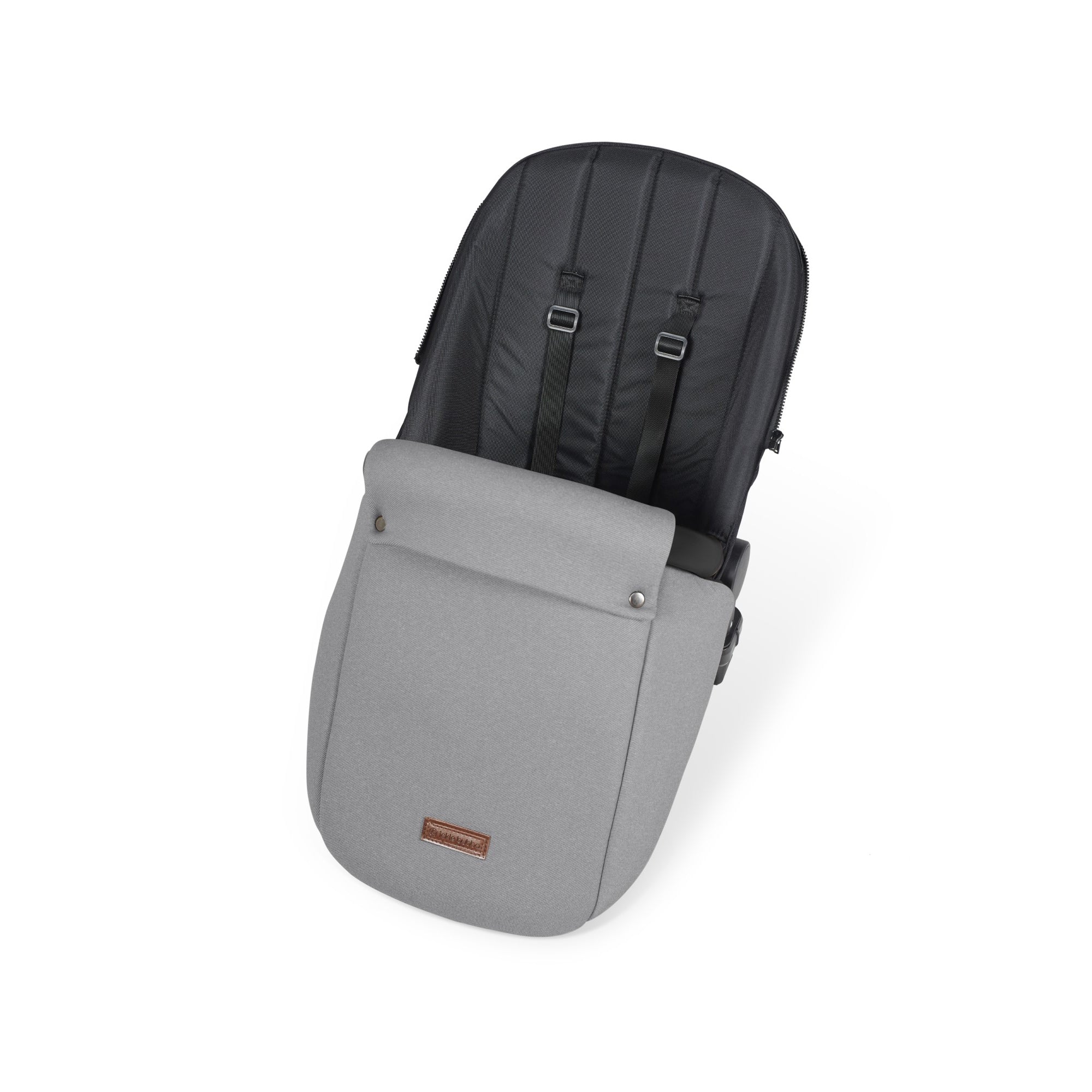 Ickle Bubba Stomp Luxe All-in-One Travel System With Isofix Base - Silver / Pearl Grey / Black   