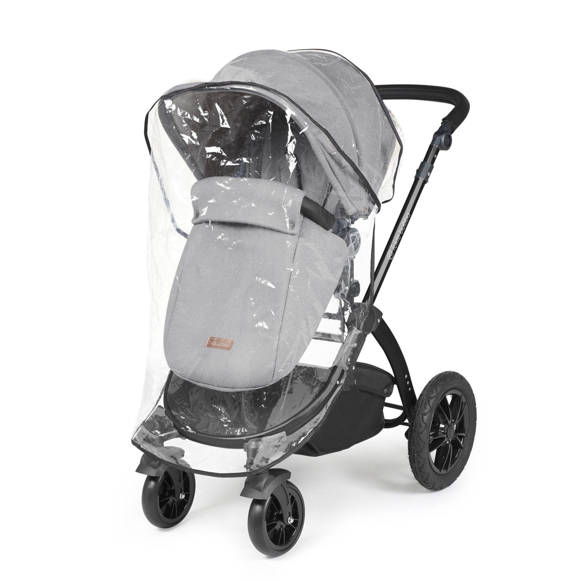 Ickle Bubba Stomp Luxe All-in-One Travel System With Isofix Base - Black / Pearl Grey / Black   