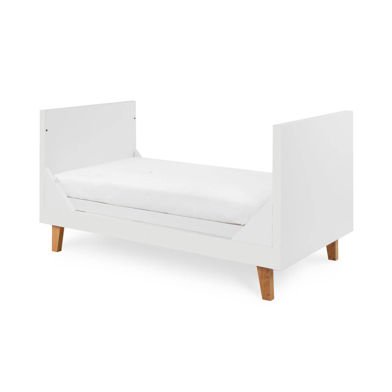 Tutti Bambini Como Cot Bed - White / Rosewood   