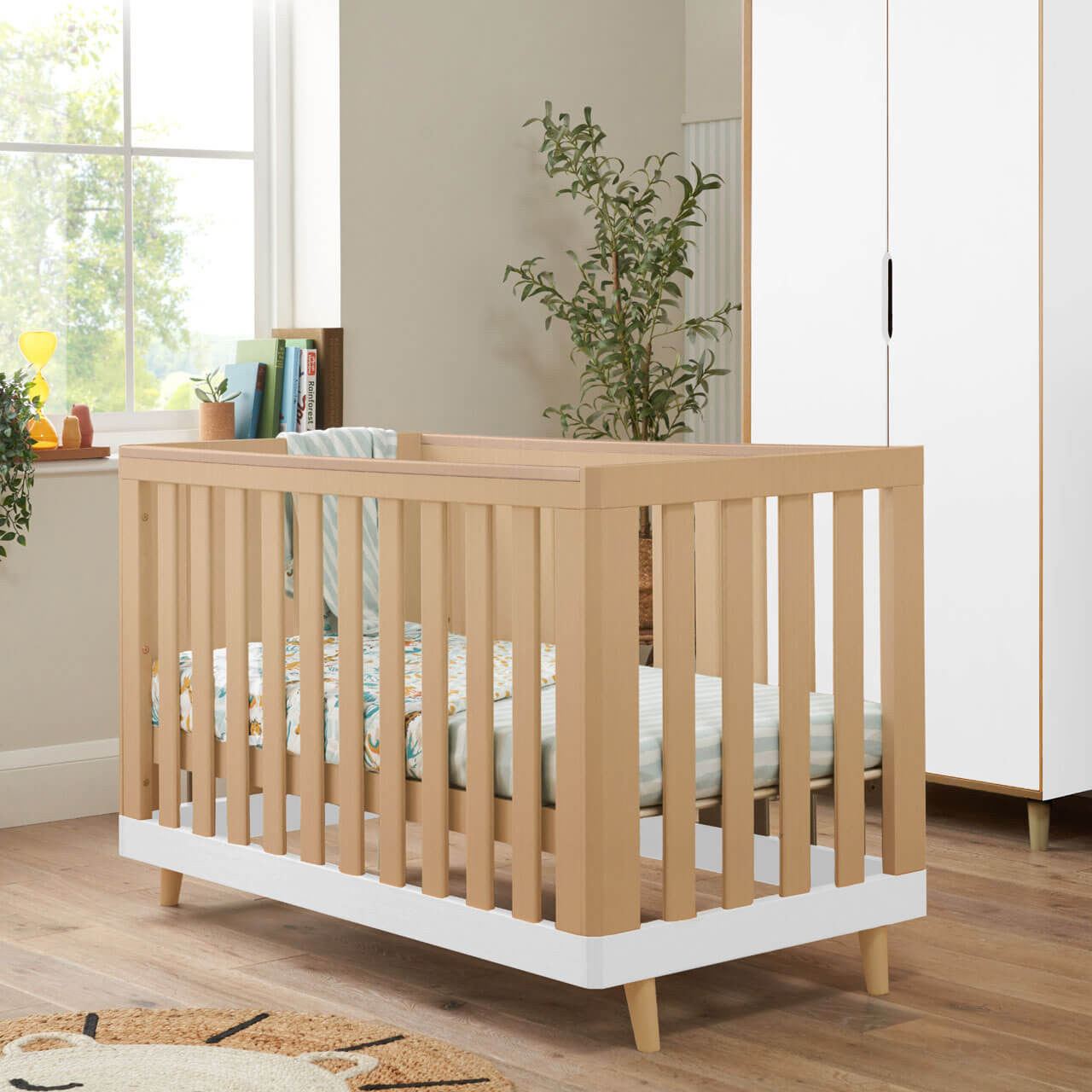 Tutti Bambini Hygge Mini 2 Piece Room Set - White/Light Oak   