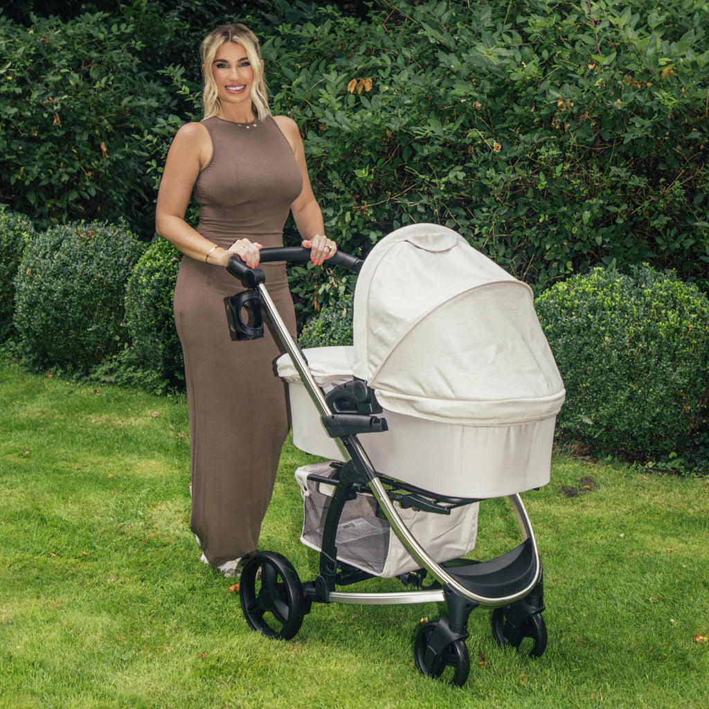 My Babiie MB200i 3-in-1 Travel System with i-Size Car Seat - Billie Faiers Oatmeal -  | For Your Little One
