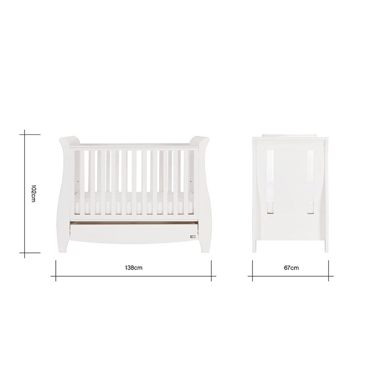 Tutti Bambini Katie Mini 2 Piece Room Set - White -  | For Your Little One