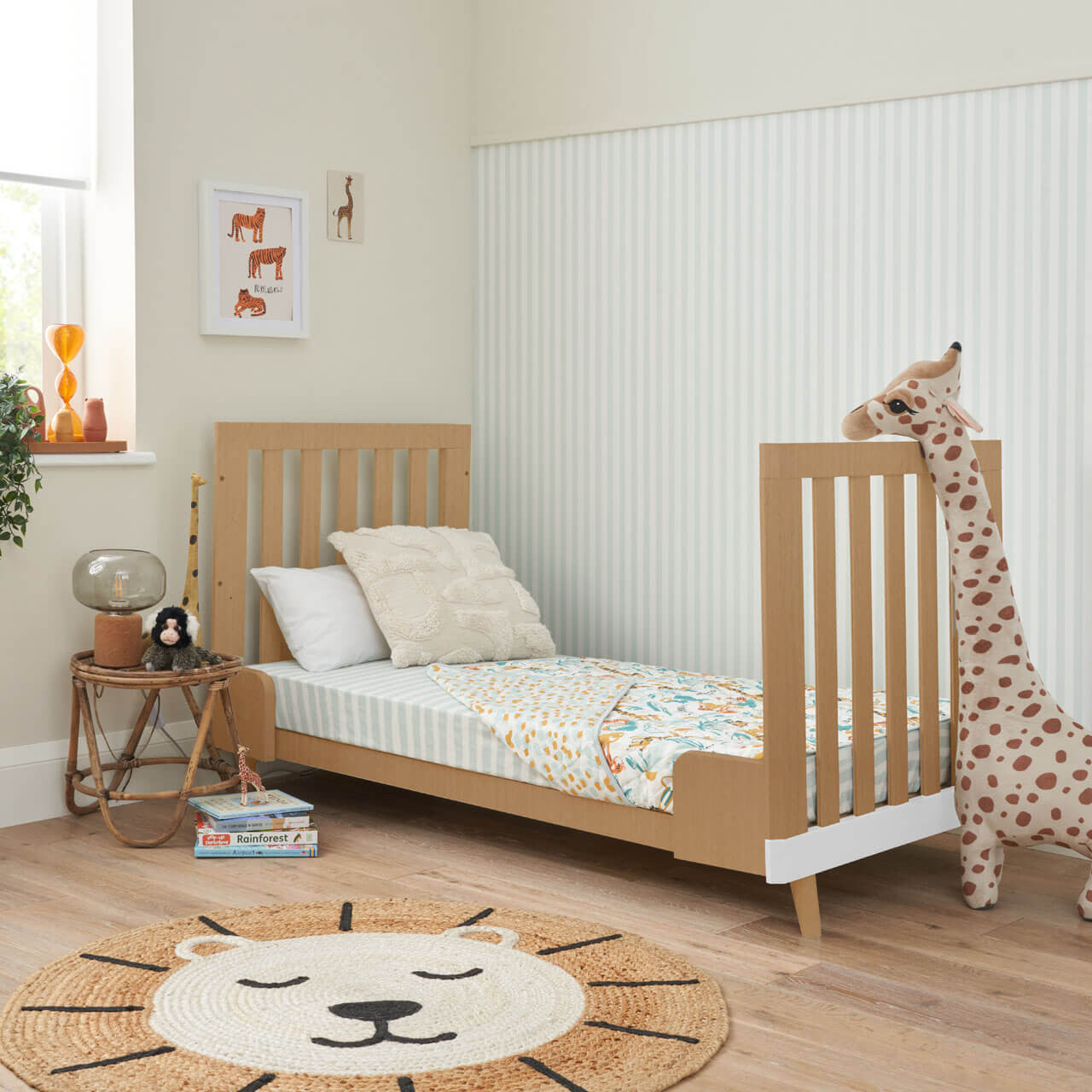 Tutti Bambini Hygge 2 Piece Room Set - White/Light Oak   