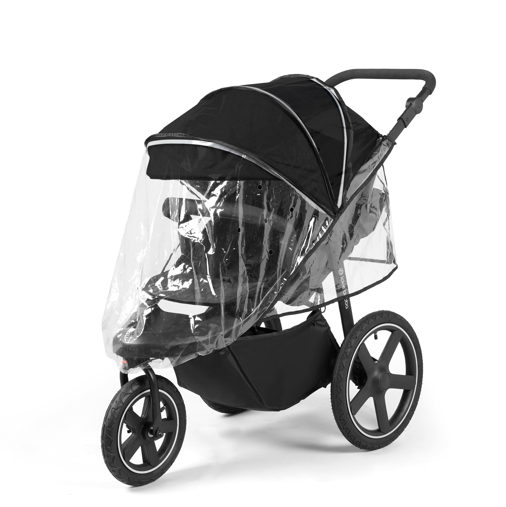 Ickle Bubba Venus Venus Max Jogger 3 Wheel Stroller I-Size Travel System with Isofix Base - Black   