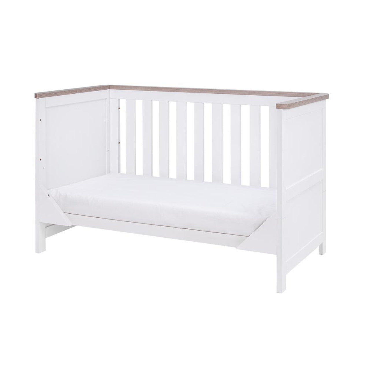 Tutti Bambini Verona Cot Bed - White/Oak -  | For Your Little One