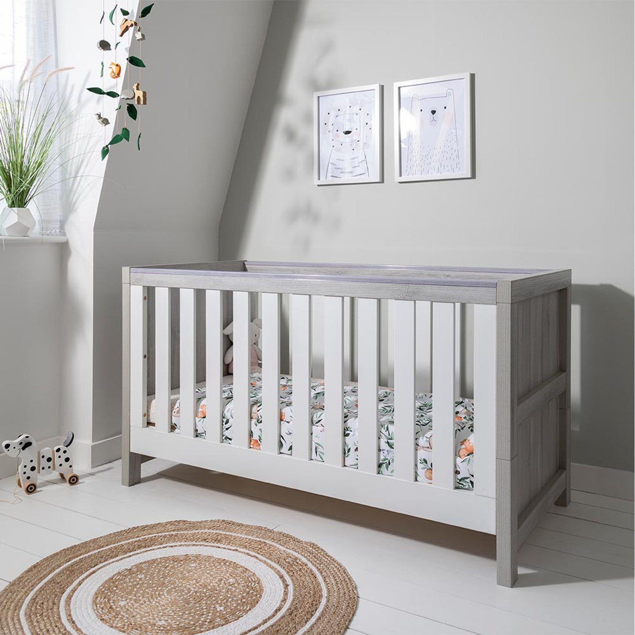 Tutti Bambini Modena 2 Piece Room Set - Grey Ash / White   