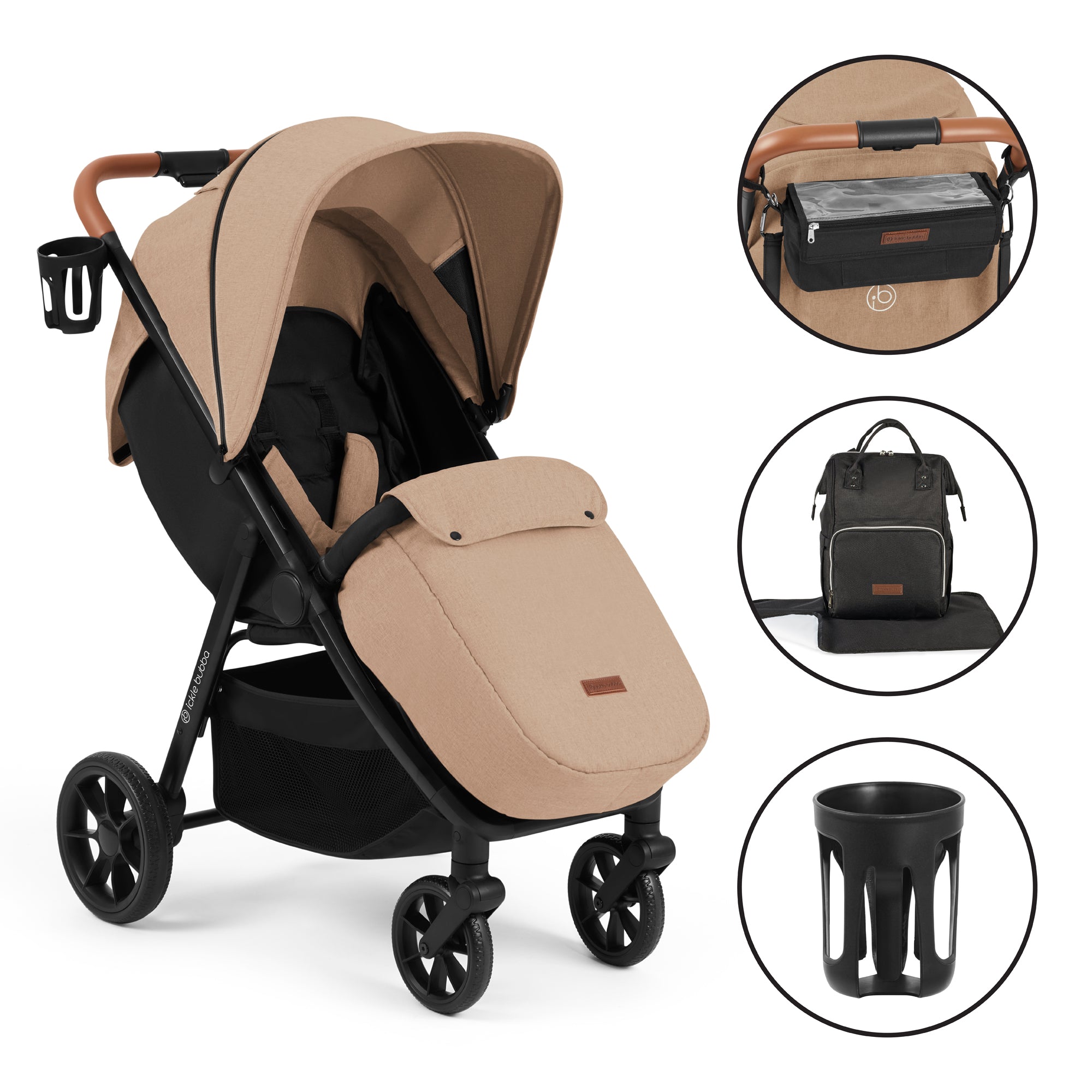 ickle bubba Stomp Stride Prime Stroller - Desert   