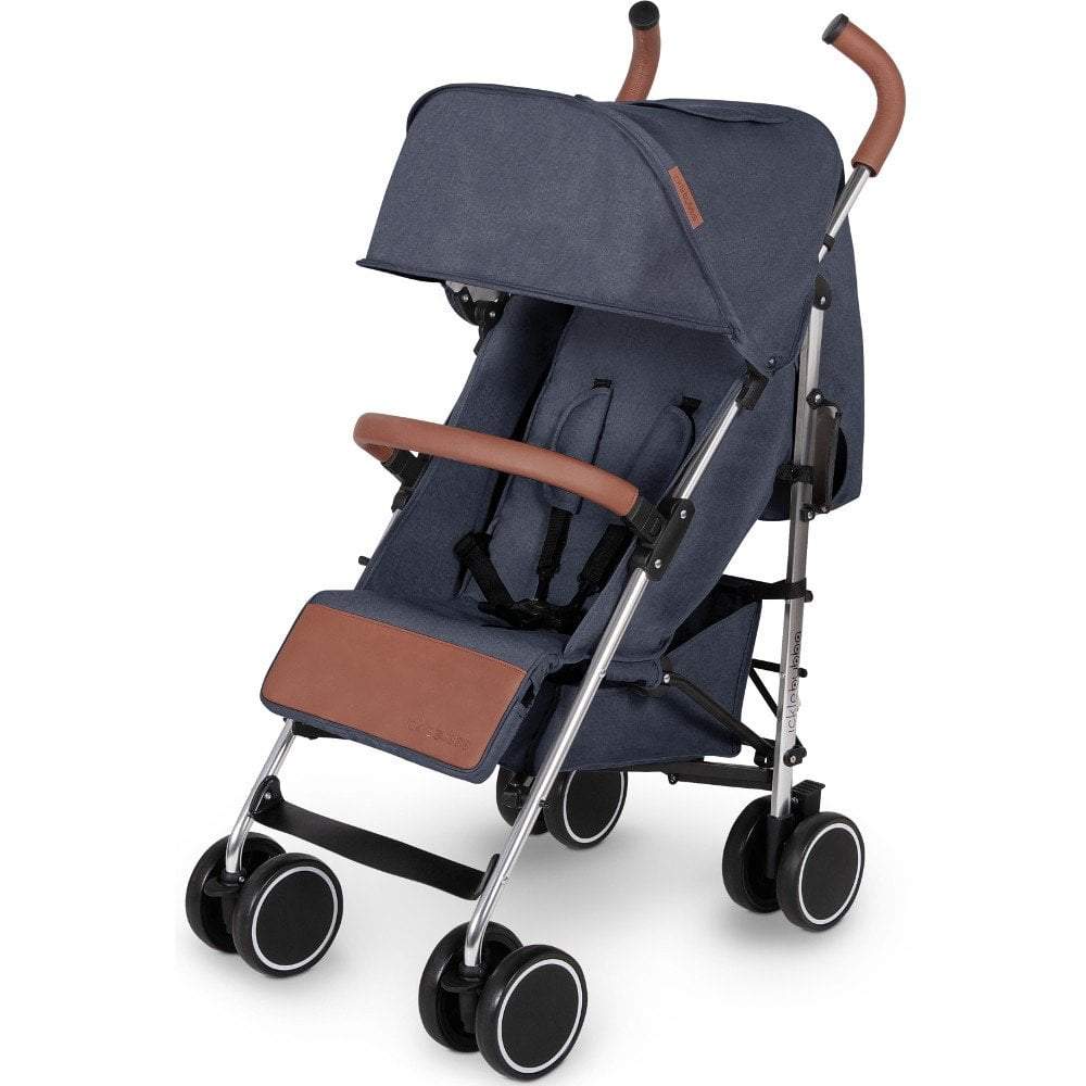 Ickle bubba Discovery Prime Stroller (Denim Blue on Silver) (shop display) -  | For Your Little One