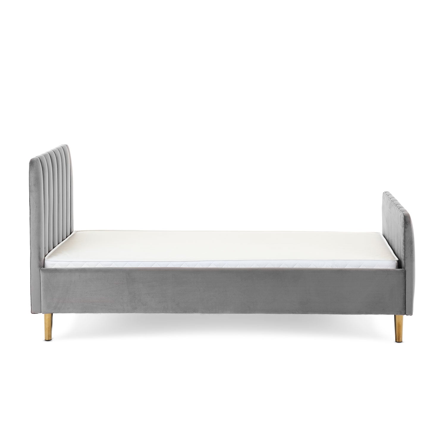 Obaby Gatsby Single Bed  Velvet Grey   